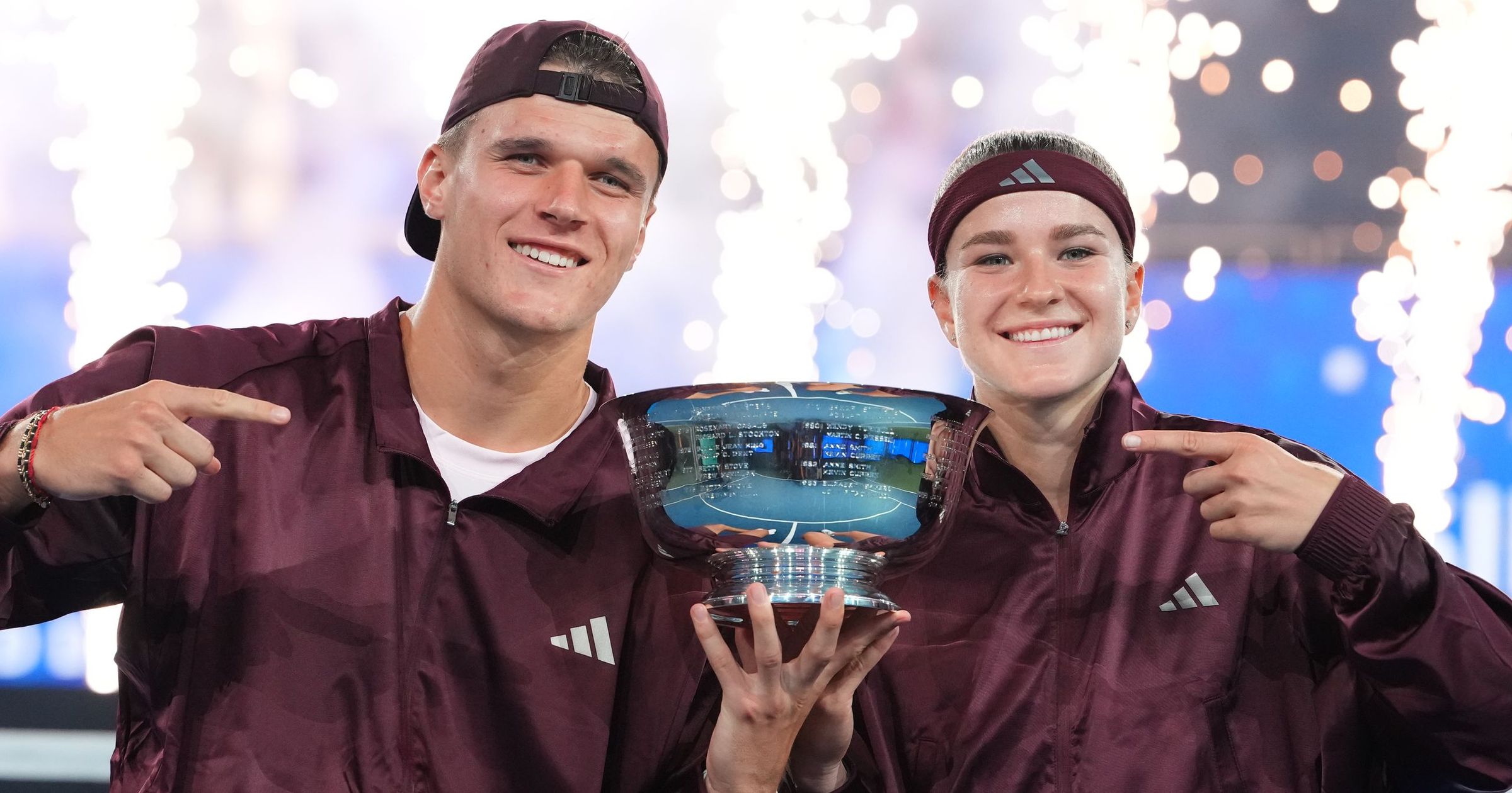 'Matching outfits make the difference' as Muchova and Mensik win mixed doubles title
