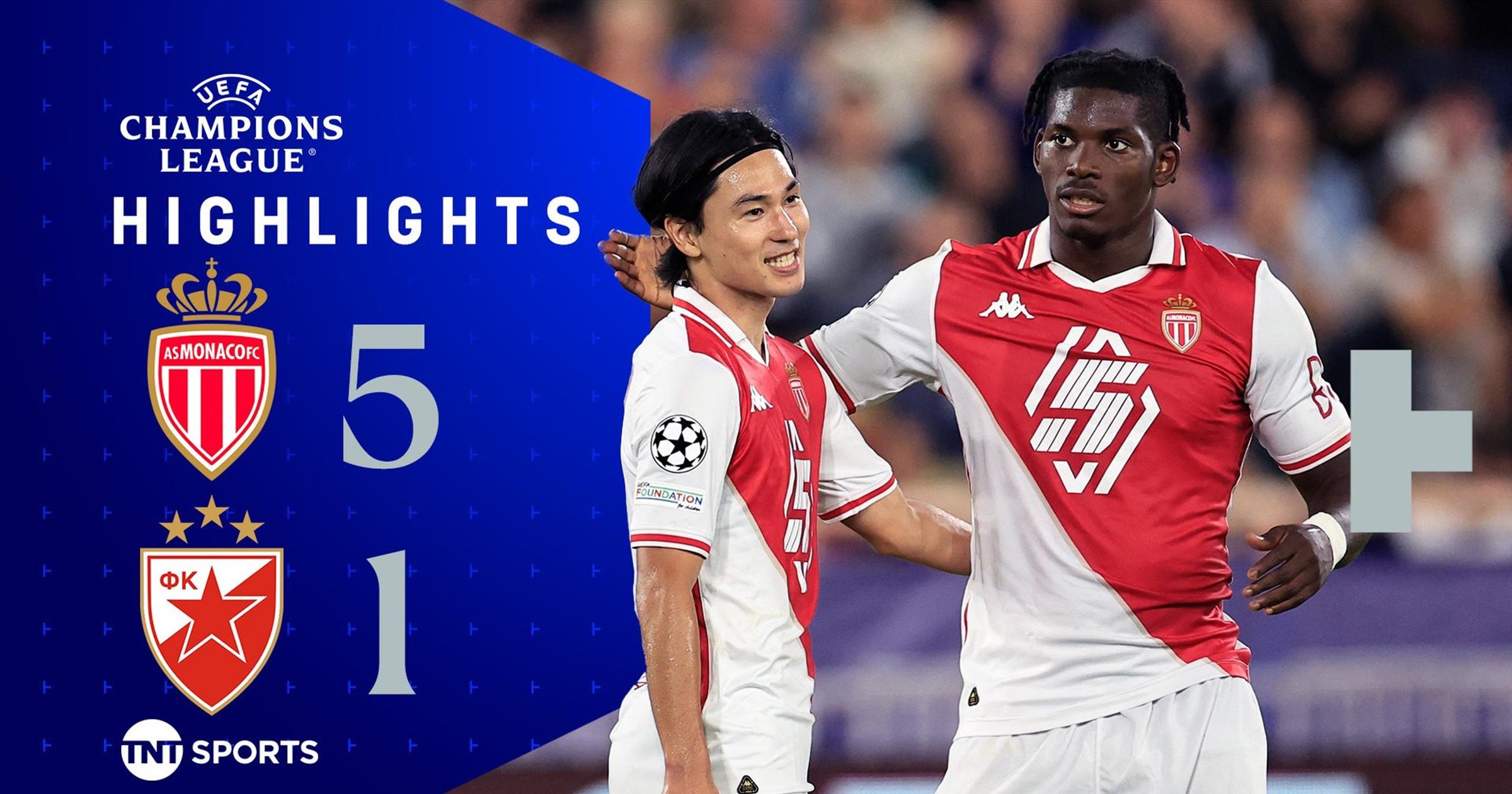 Monaco s'impose face à l'Etoile Rouge de Belgrade (4-1) et se qualifie pour les