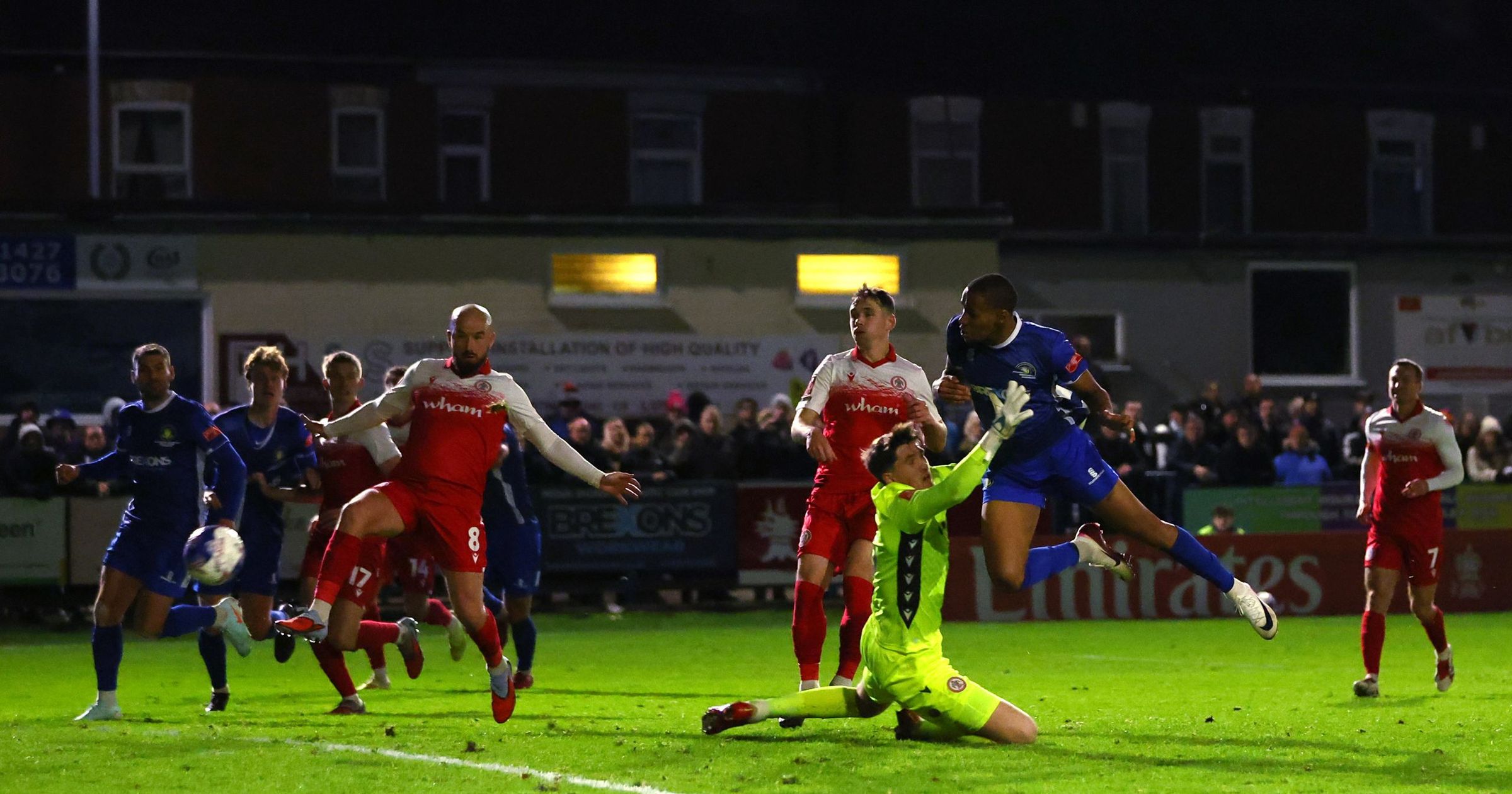 Image for Sisa Tuntulwana stuns Accrington Stanley as Gainsborough Trinity level FA Cup tie