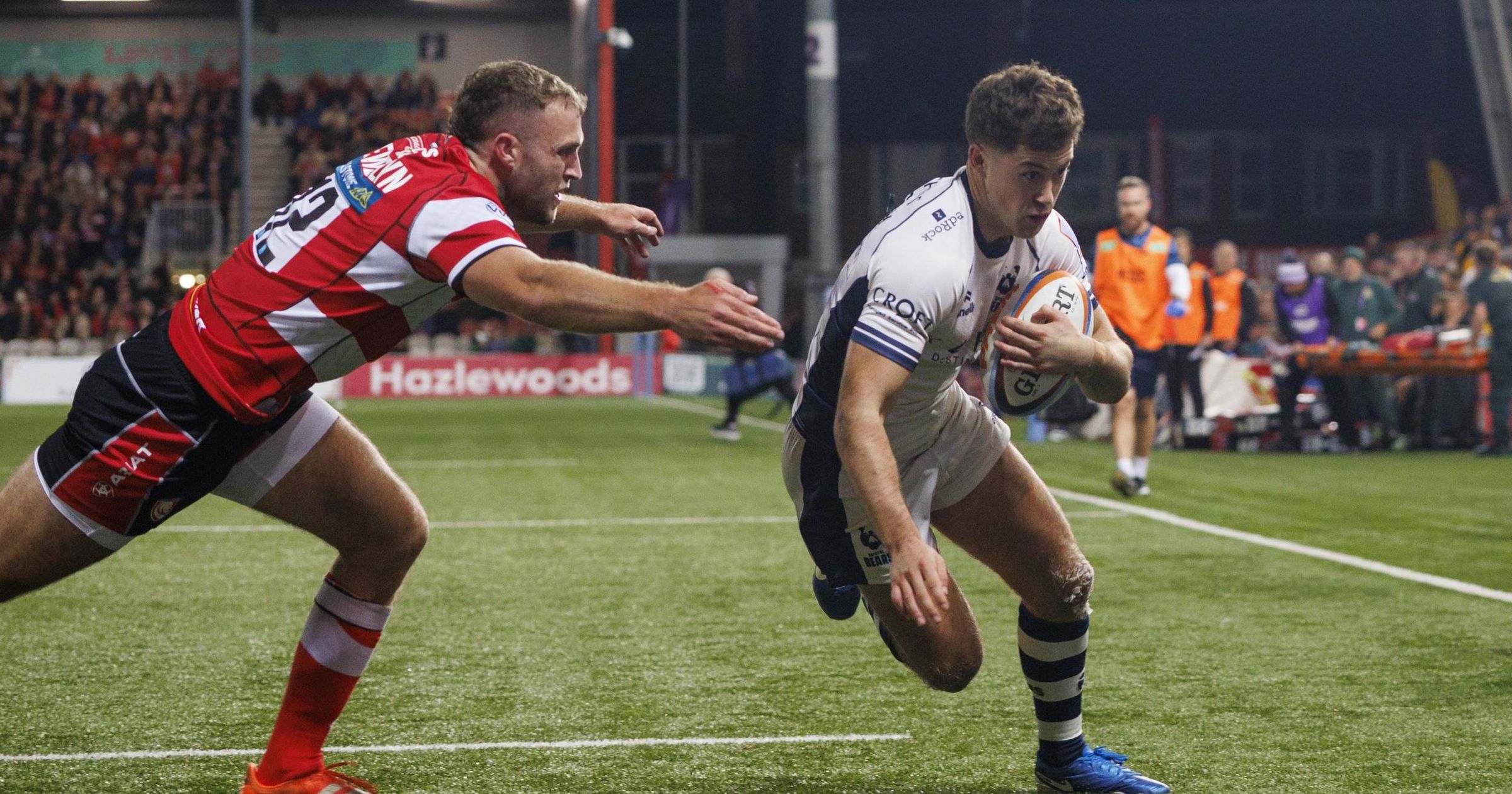 PREM Rugby: Sam Worsley 'sneaks over in the corner' to give Bristol ...