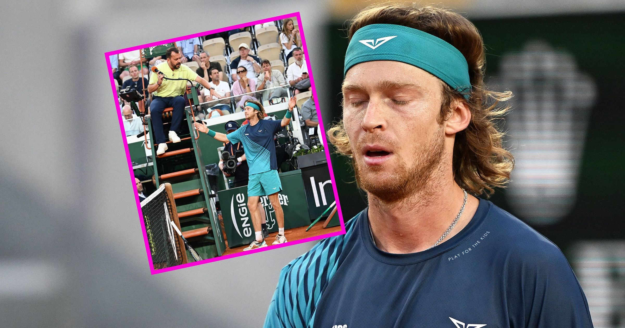 Watch 'nightmare' moment Andrey Rublev turns up for big French Open ...