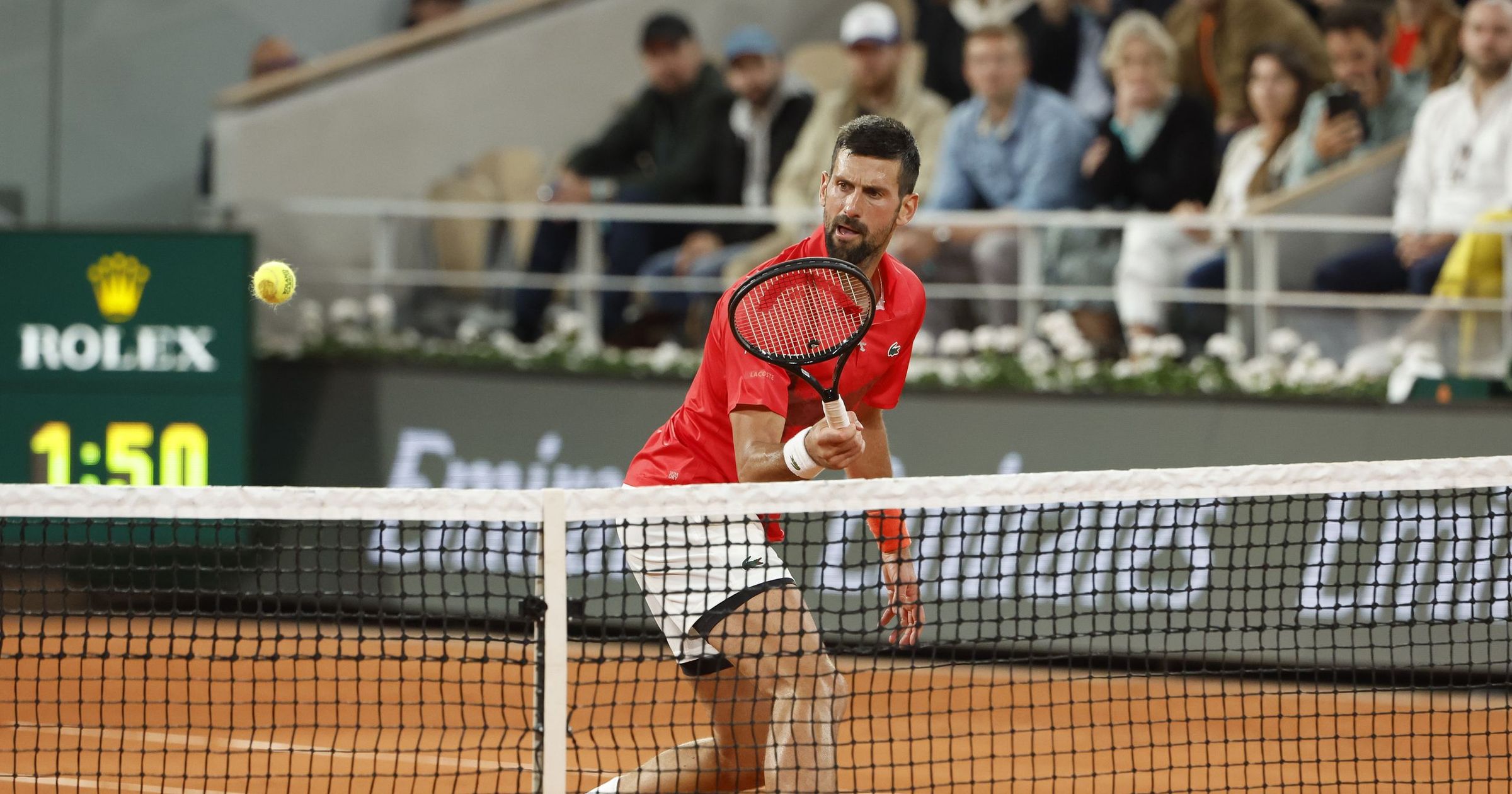 French Open: Watch Novak Djokovic produce sublime drop shot to win ...