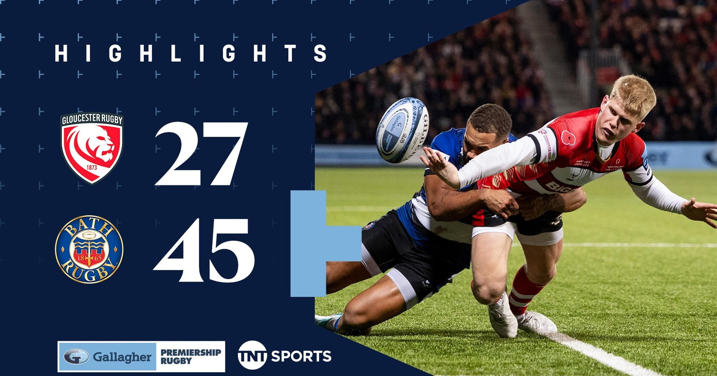 Highlights: Bath overcome West Country rivals Gloucester in Gallagher ...