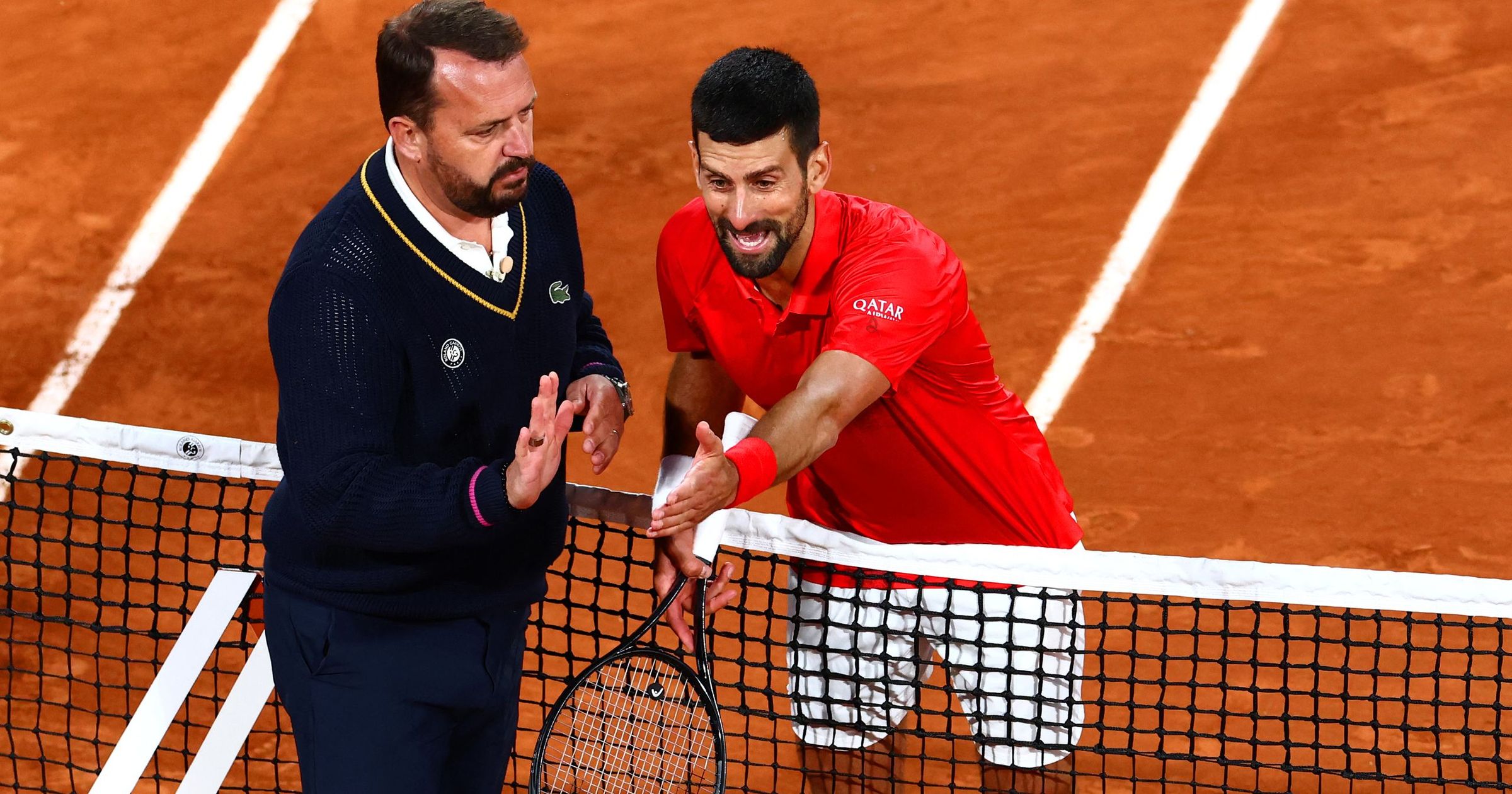 Novak Djokovic fumes at line call in tense moment during French Open ...