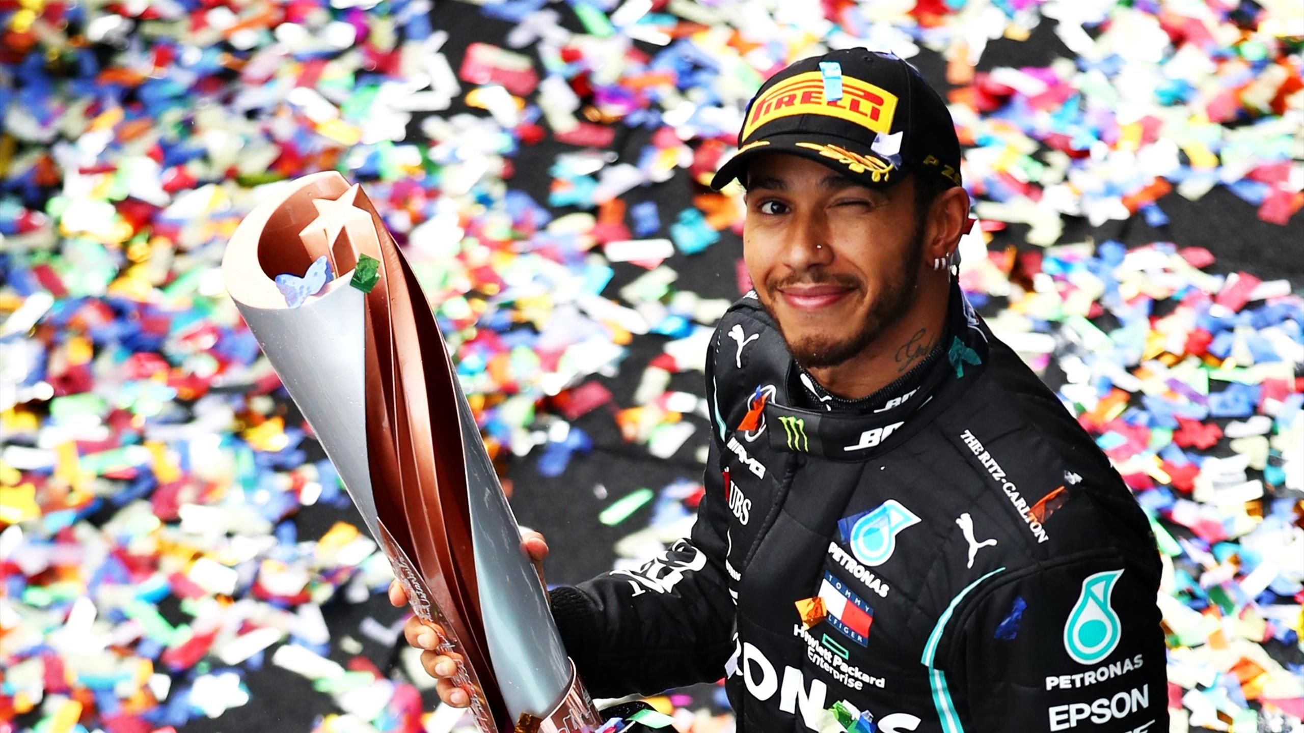 Formula 1 Lewis Hamilton clinches record equalling seventh world title with stunning win in Turkey TNT Sports