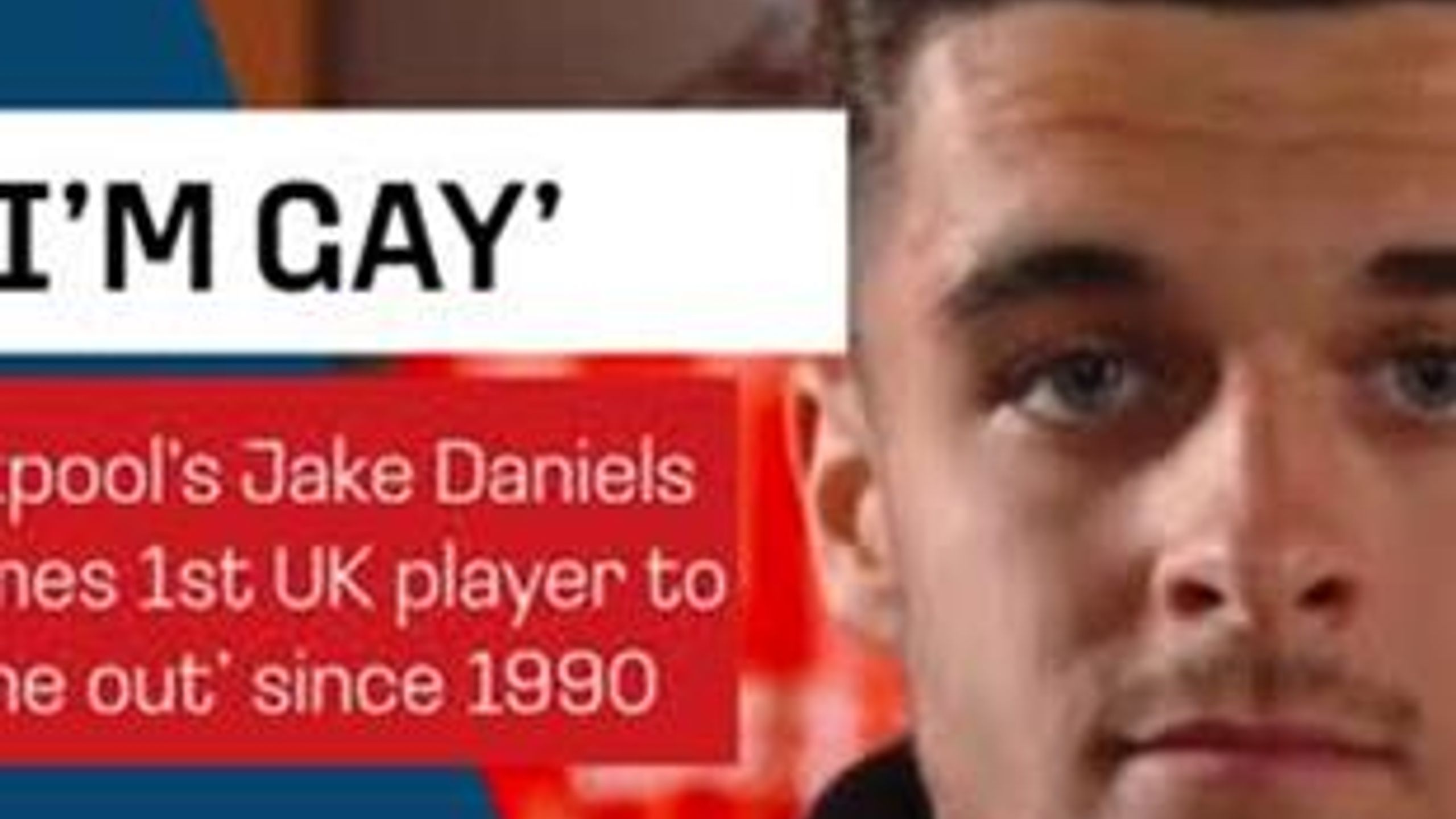 Blackpool's Jake Daniels becomes first UK male footballer to come out ...