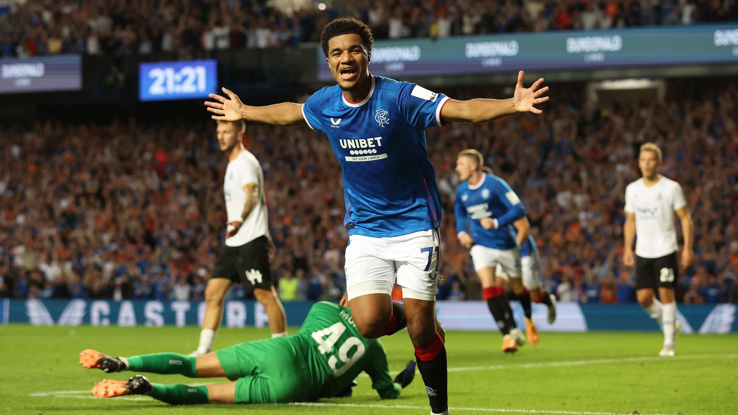 Rangers 3-0 Union SG (3-2 agg.) - Scottish side complete second-leg ...