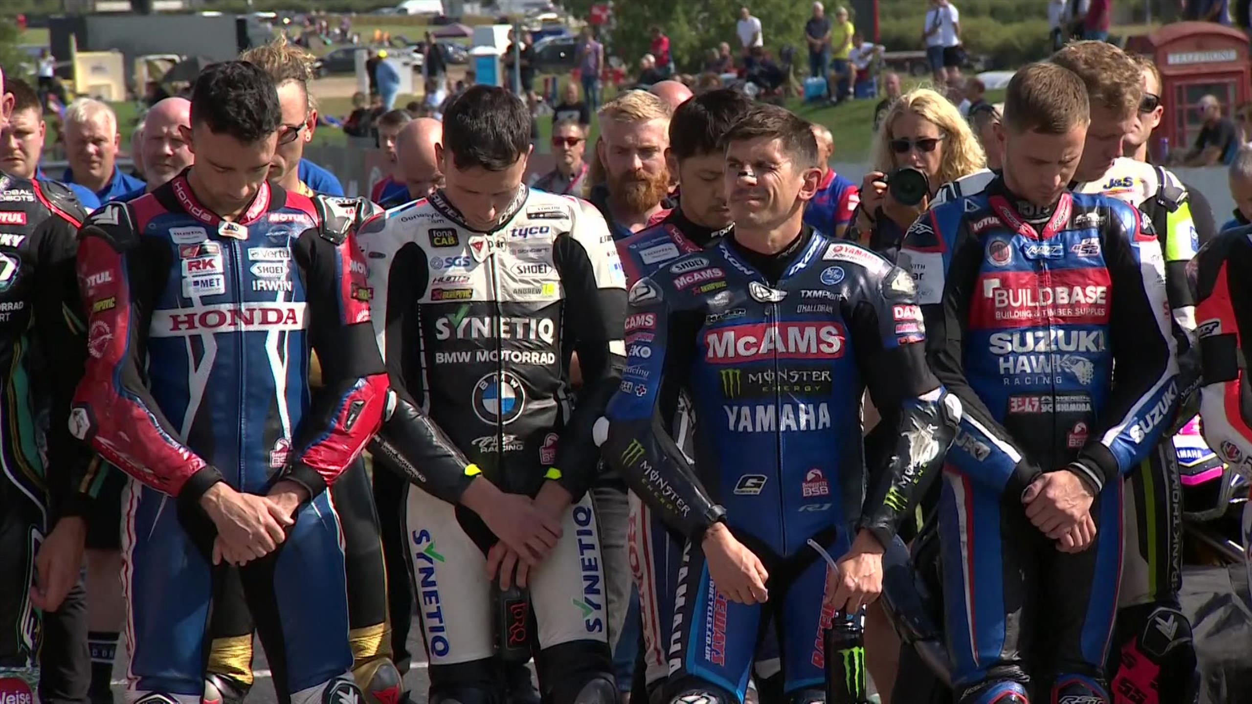 Team, riders and fans pay tribute to Queen Elizabeth II at BSB ...