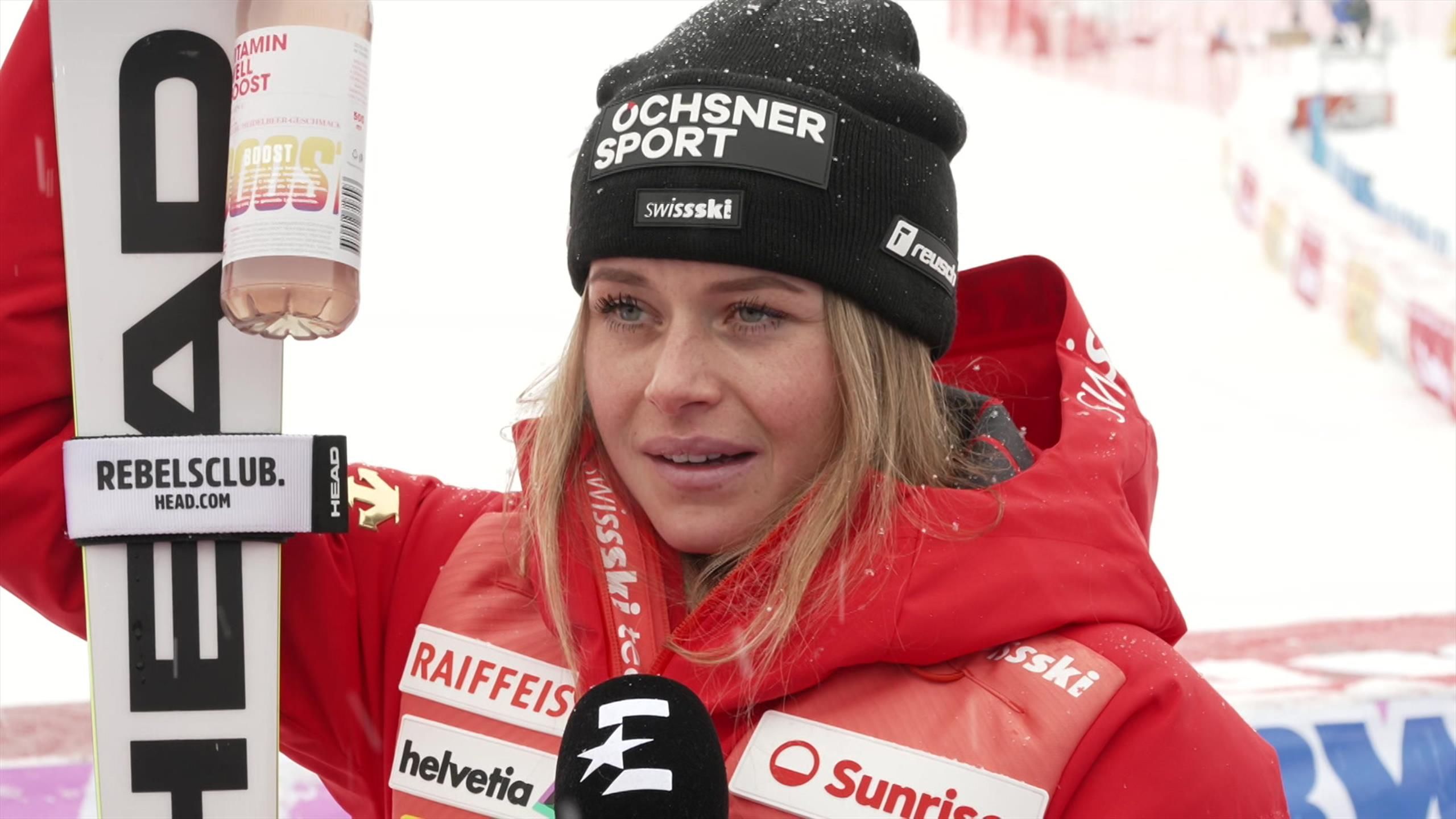 'A difficult race!' Corinne Suter delighted to take podium in tough