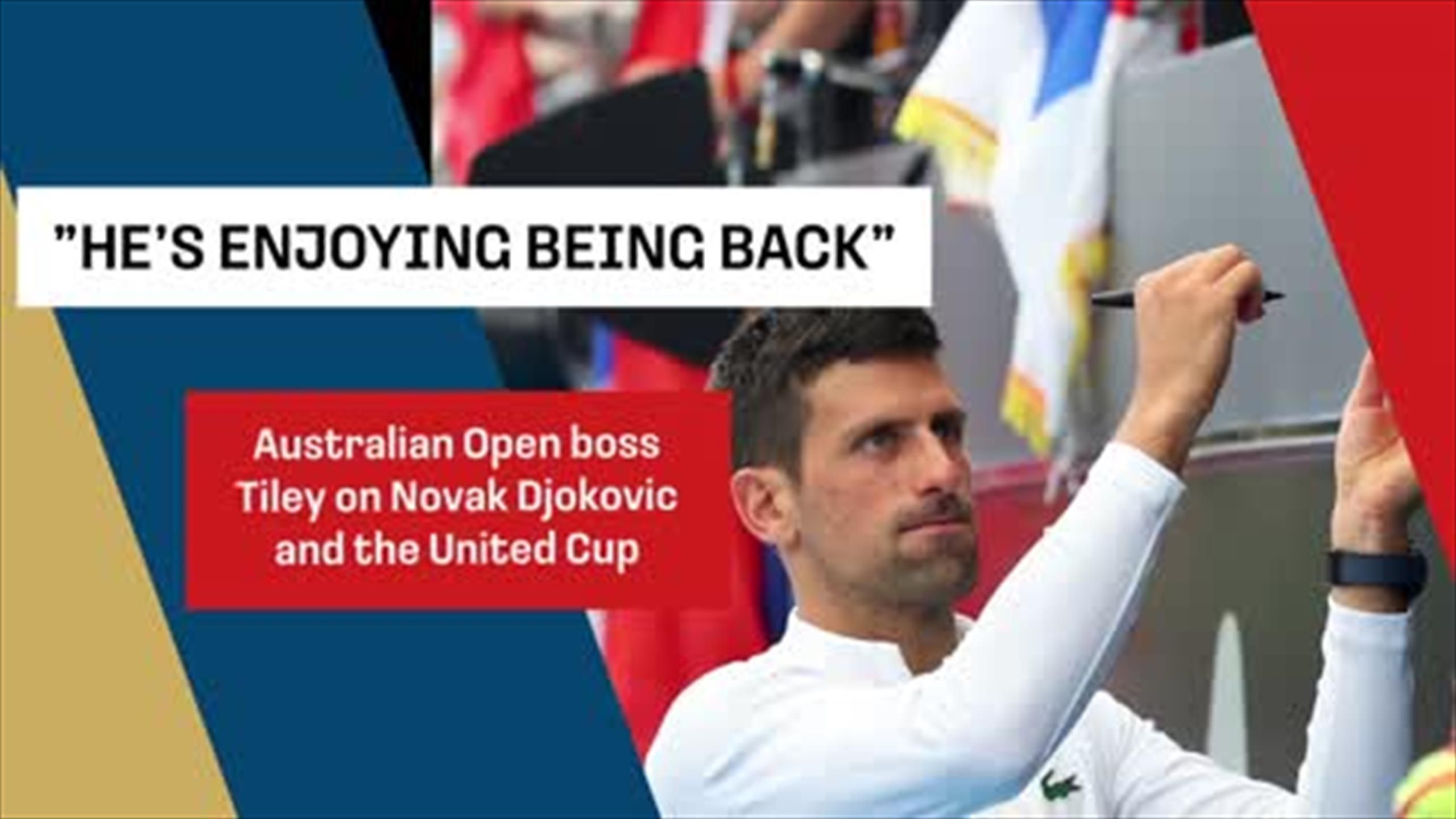 'He's enjoying being back!' - Australian Open boss Craig Tiley on Novak ...