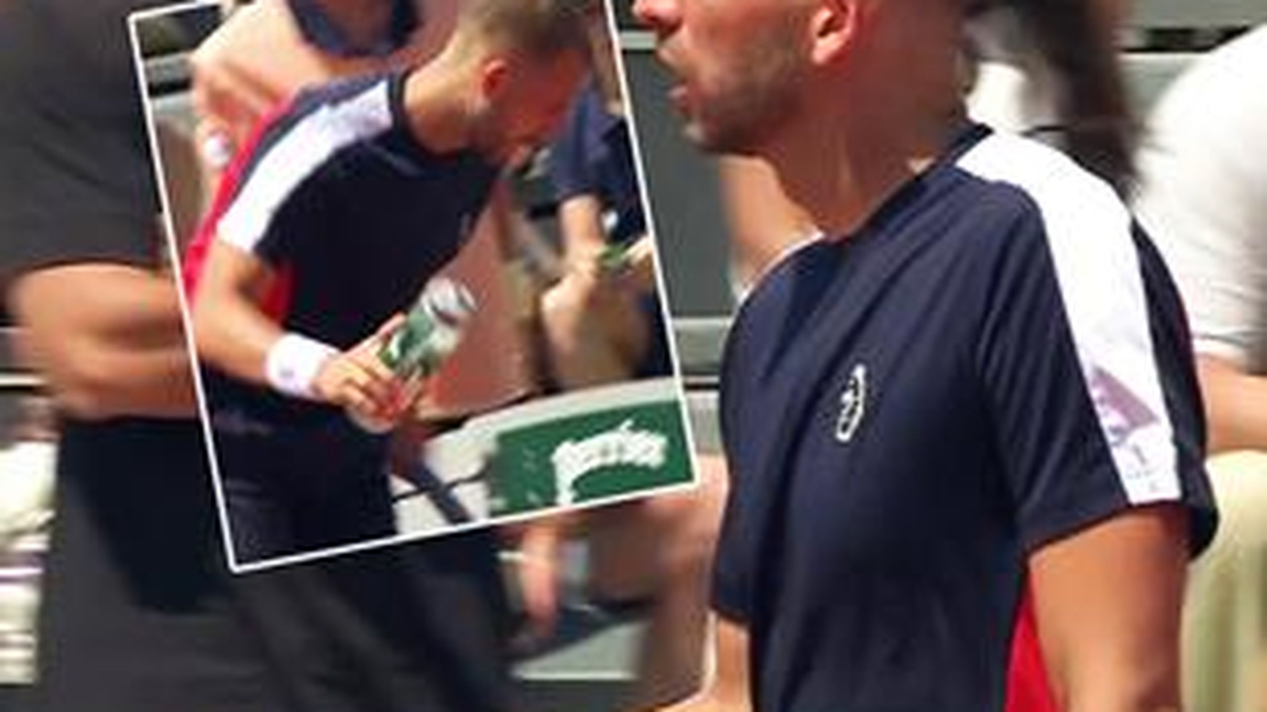 French Open 2023: Dan Evans throws bottle and racquet in frustration ...
