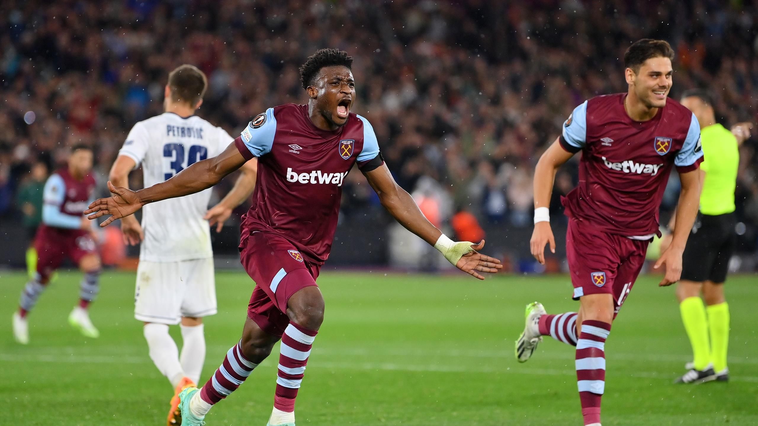 West Ham 3-1 TSC Backa Topola: Hosts storm back to record UEFA Europa League victory after early scare
