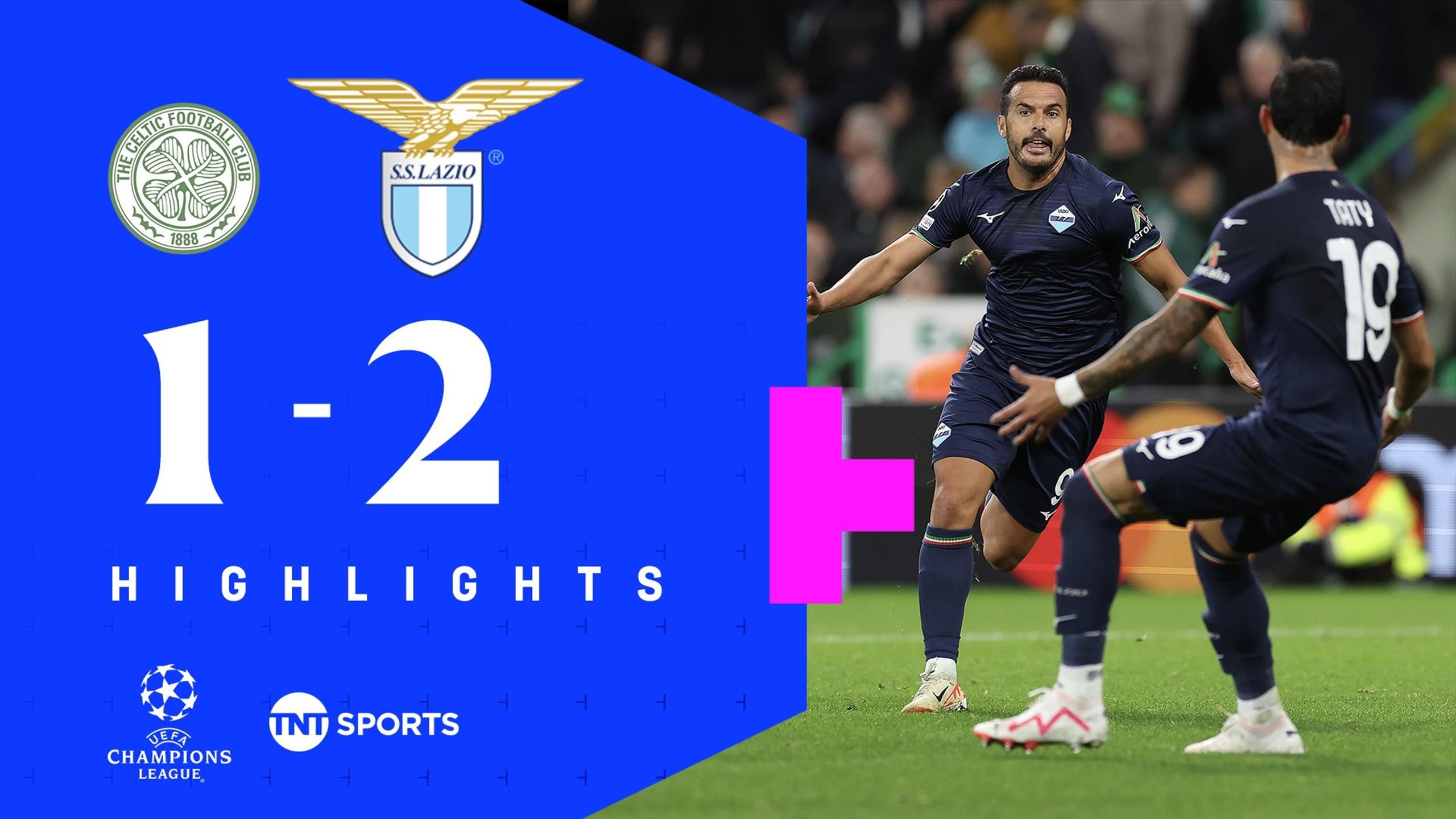 Celtic v Lazio highlights: UEFA Champions League action as Pedro breaks 