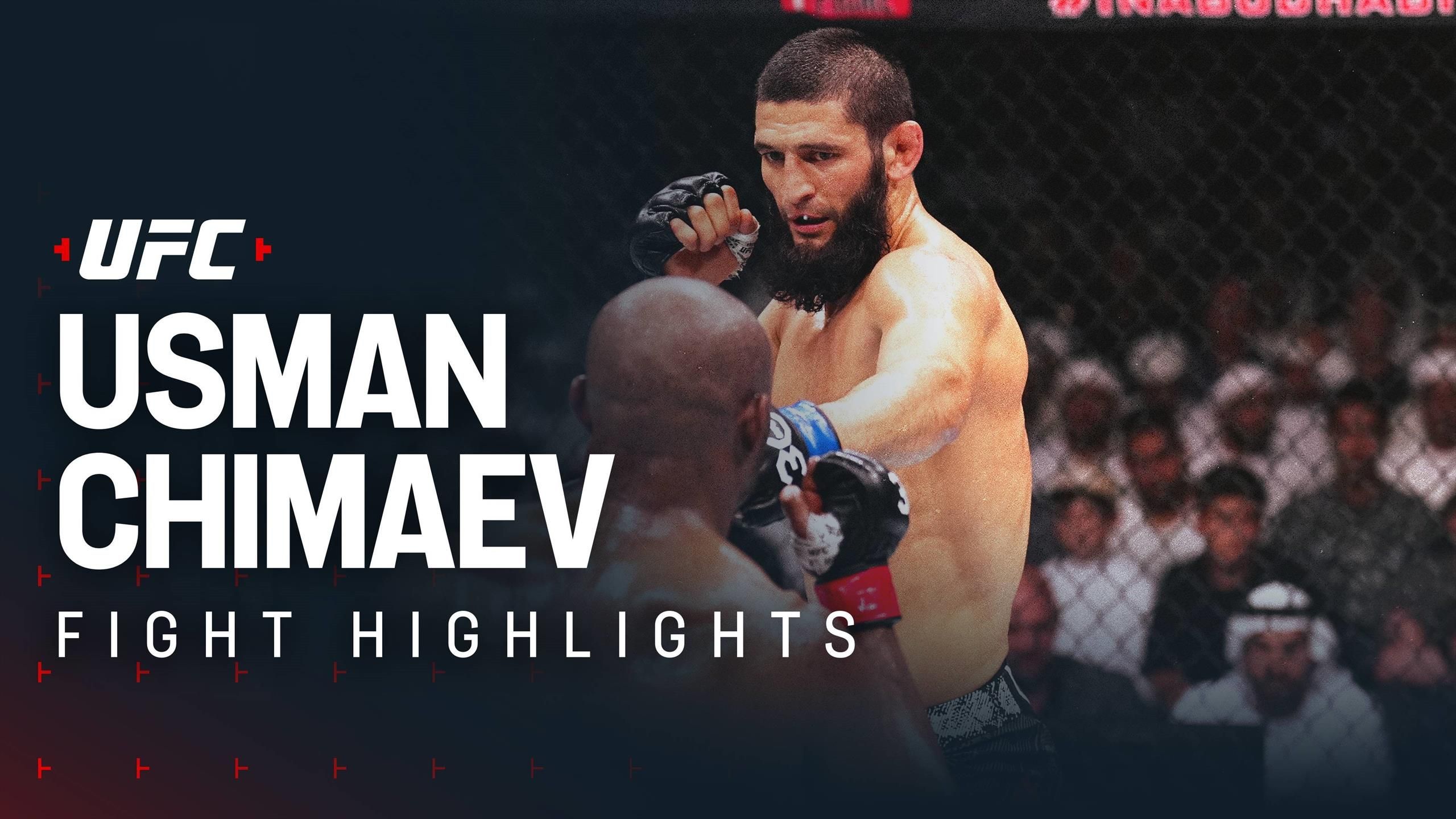 Kamaru Usman v Khamzat Chimaev highlights UFC 294 Mixed Martial