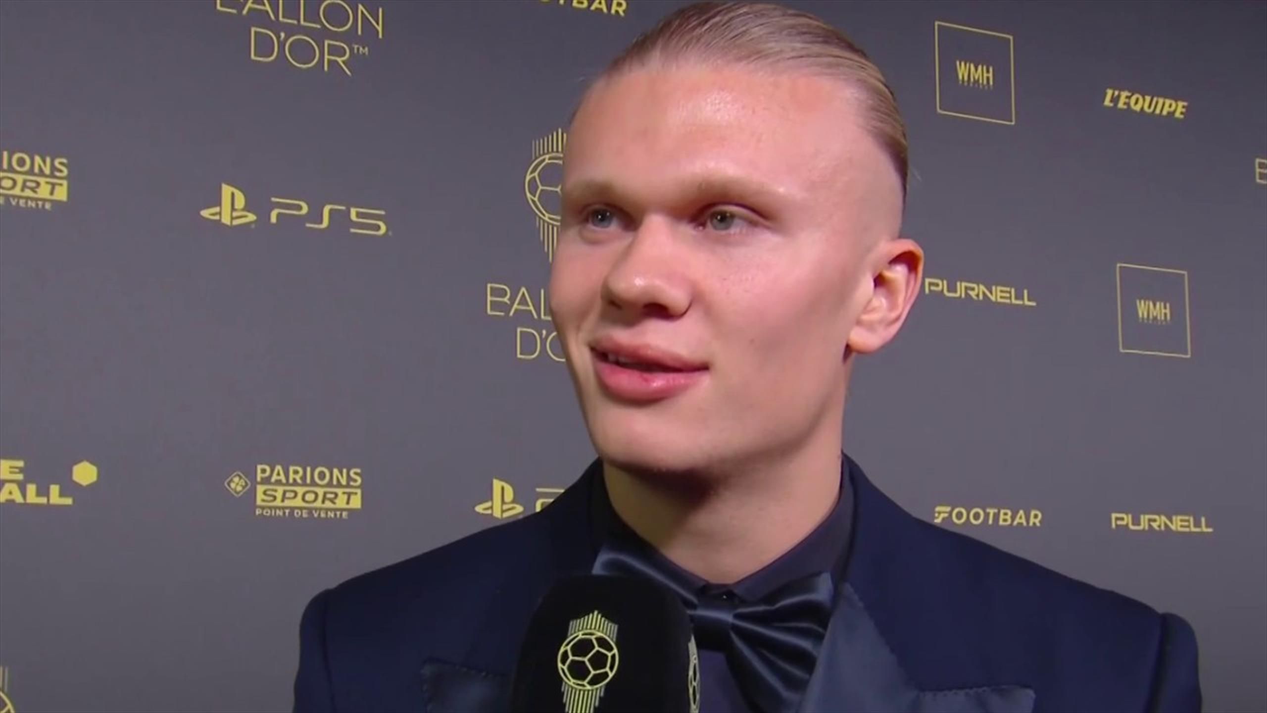 Man City's Erling Haaland excited to meet fellow Ballon d’Or candidates ...