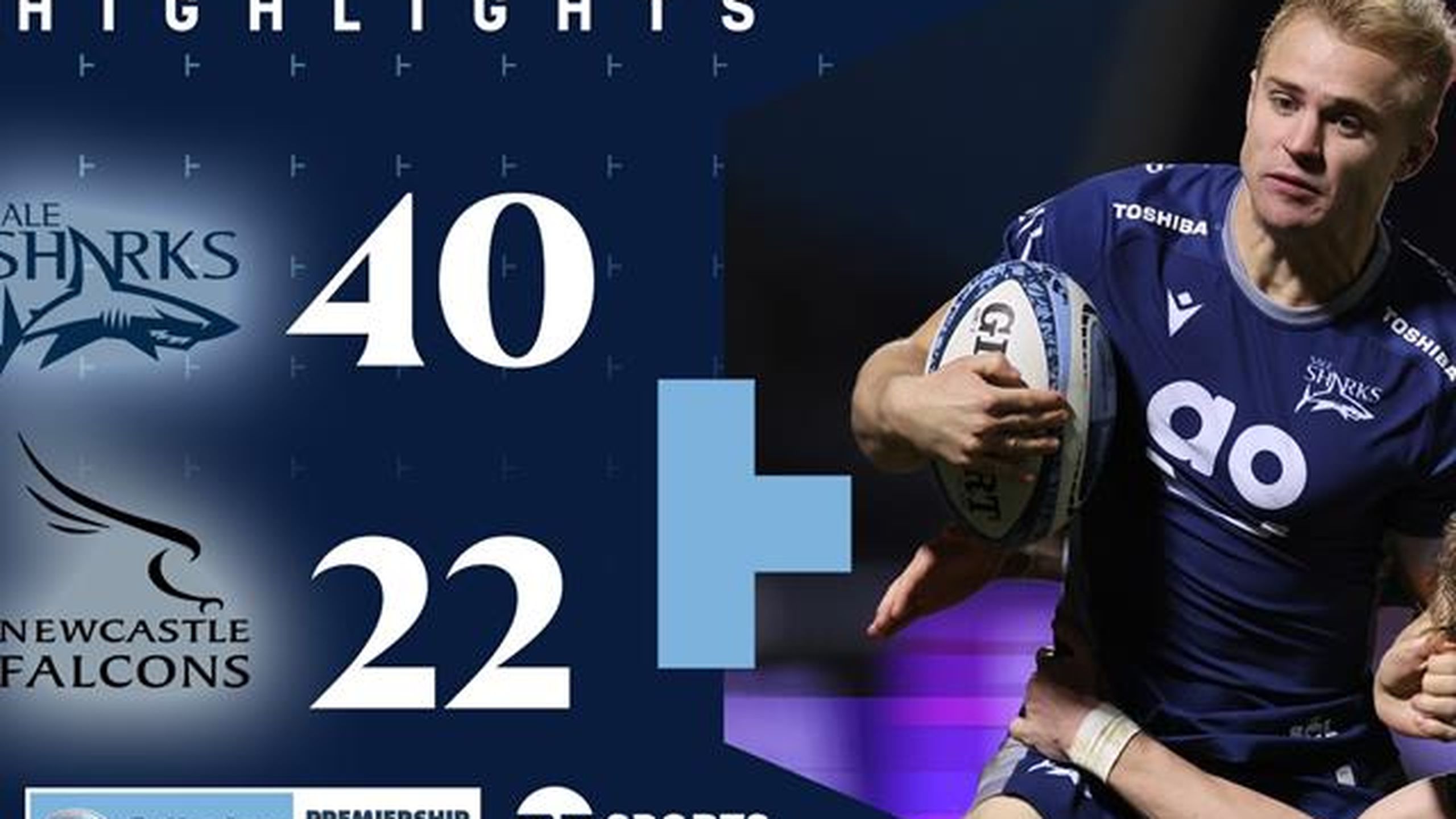 Highlights: Sale inflict more pain on Newcastle Falcons - Rugby video ...