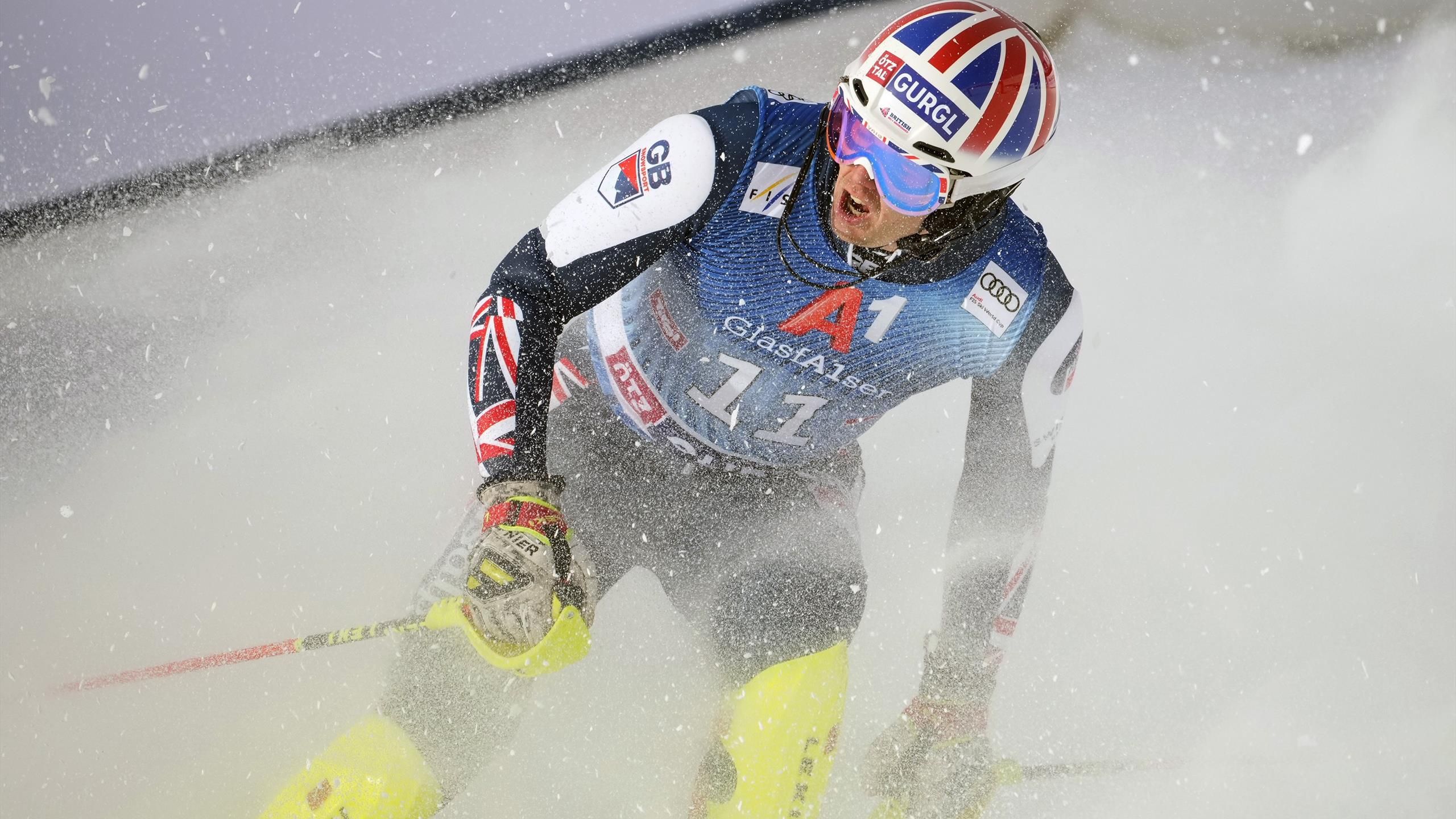 Great Britain's Dave Ryding produces lightning second run but just ...