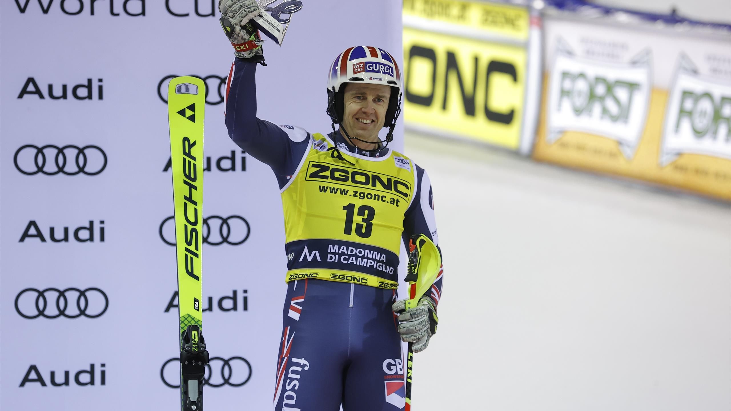 Dave Ryding snatches brilliant bronze at Madonna di Campiglio night ...