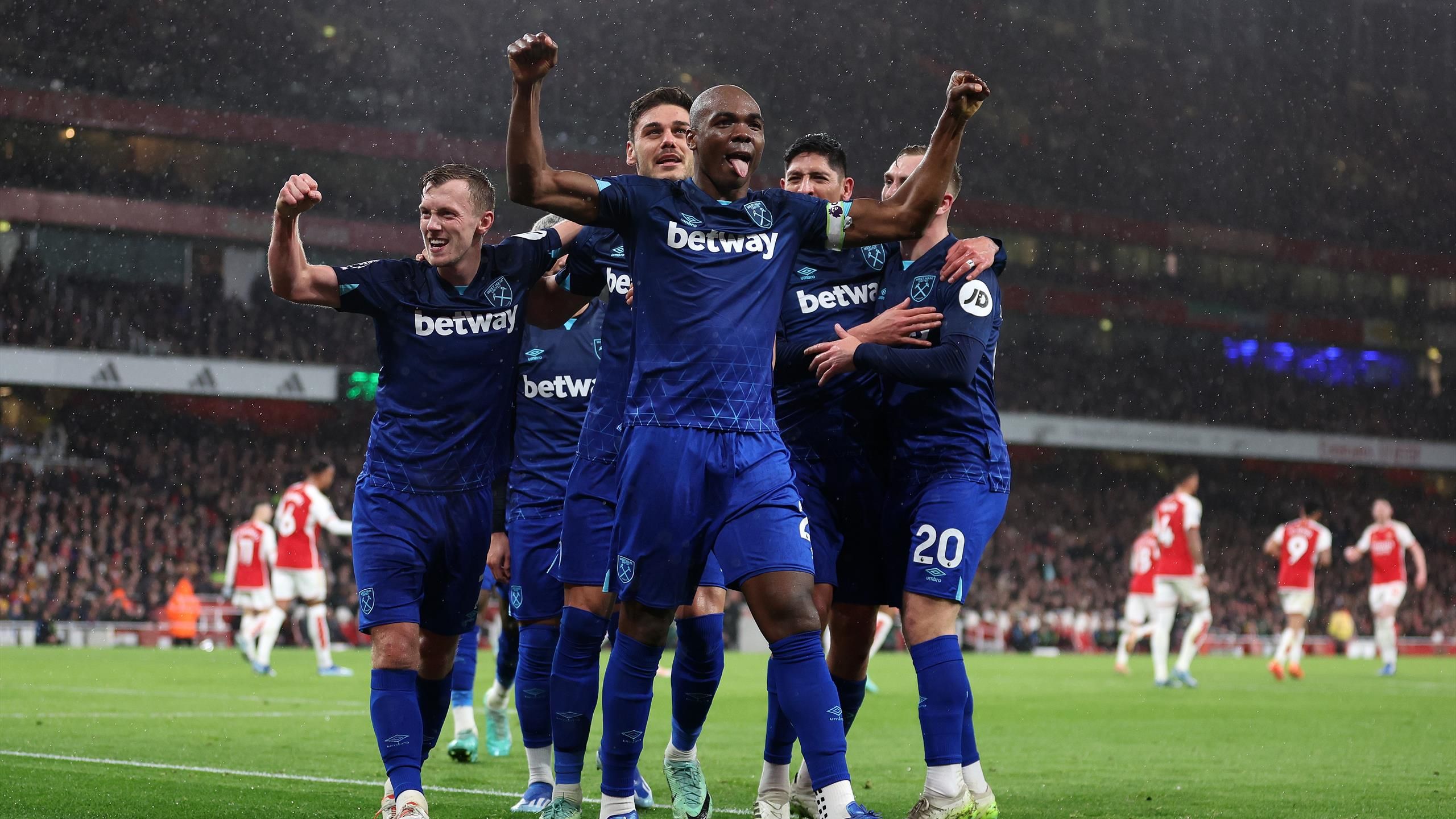 Arsenal 02 West Ham Tomas Soucek in the goals as Mikel Arteta’s side