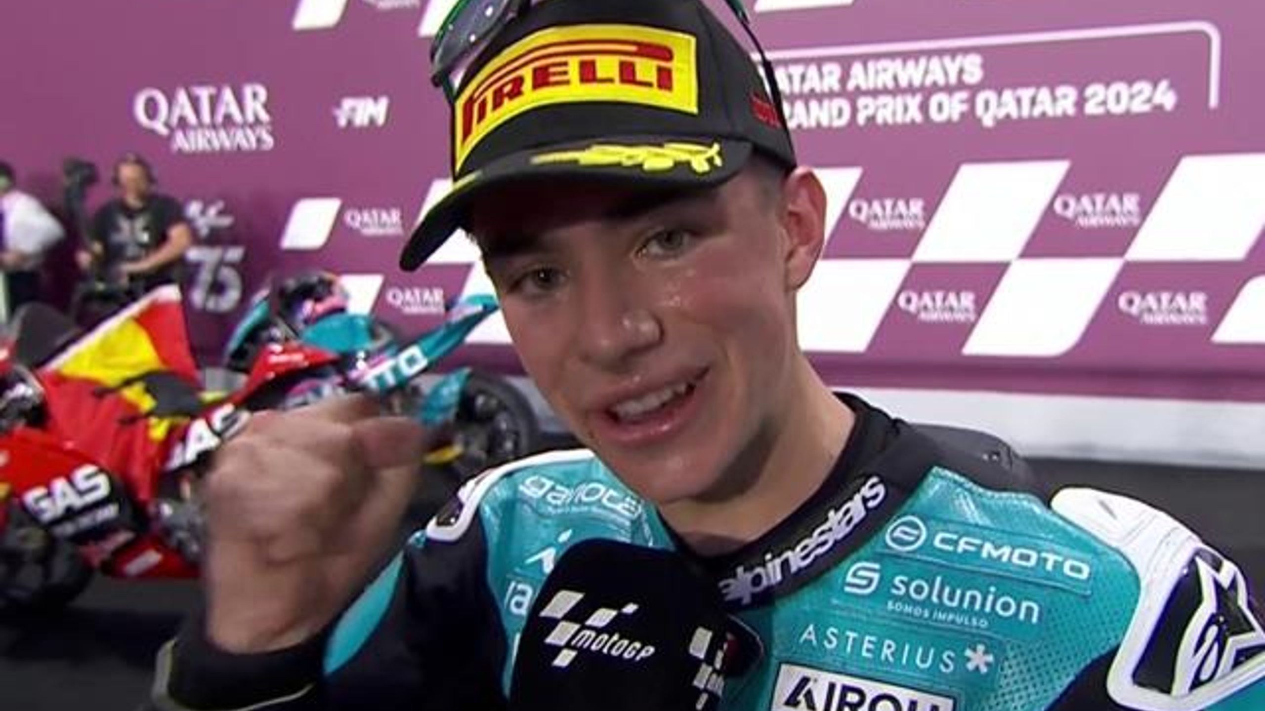 'This is for Jake' - David Alonso dedicates Moto3 victory to injured ...