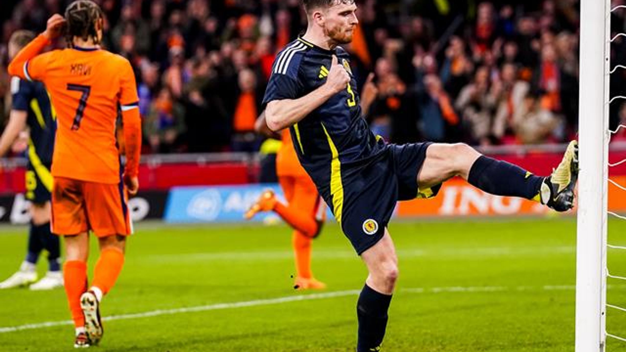 Andy Robertson: Scotland captain upset with late collapse against ...