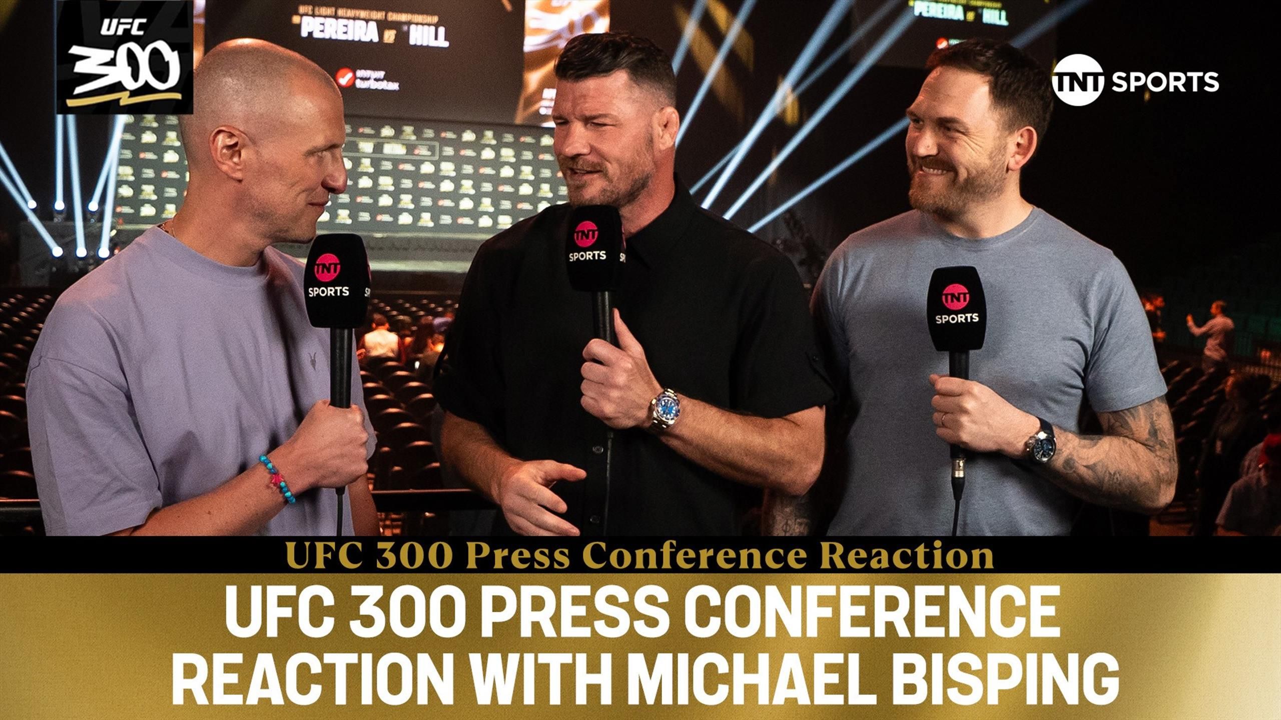 'Absolutely historic!' - Michael Bisping and the rest of the team react to UFC 300 press