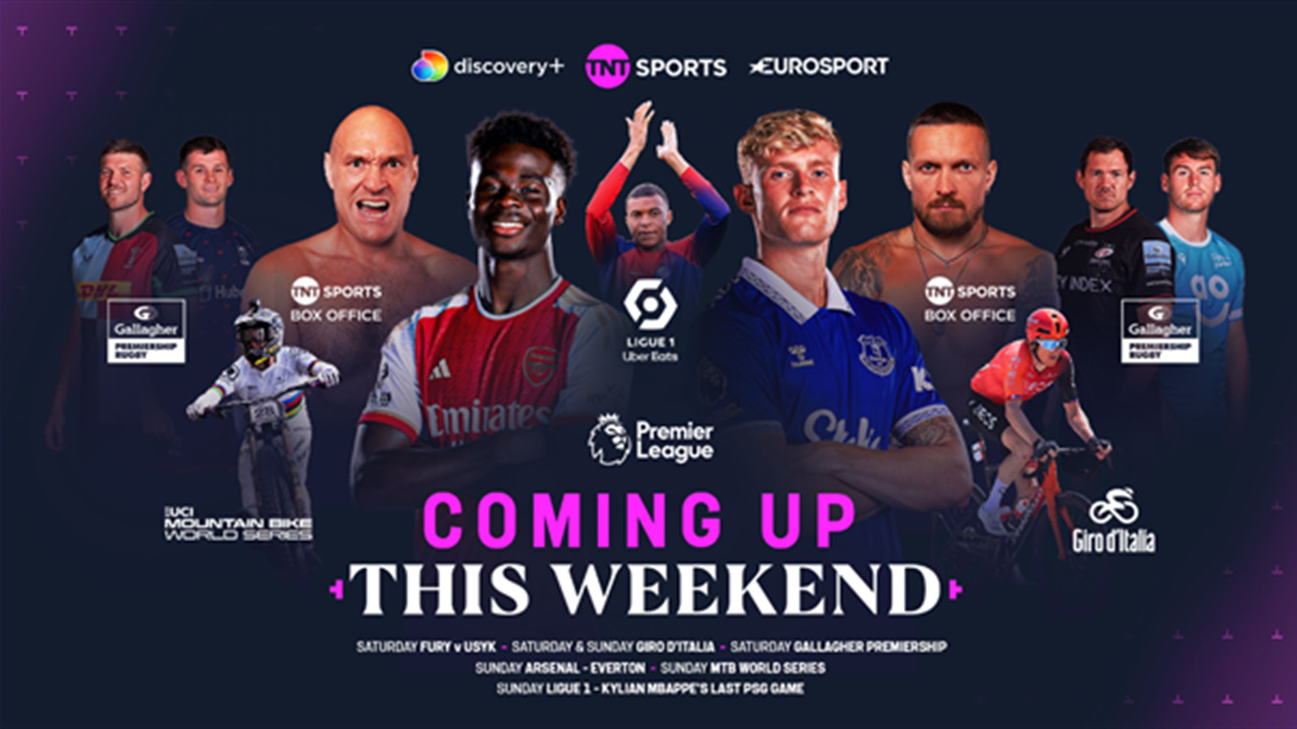 TNT Sports, Eurosport to broadcast over 200 live hours this weekend