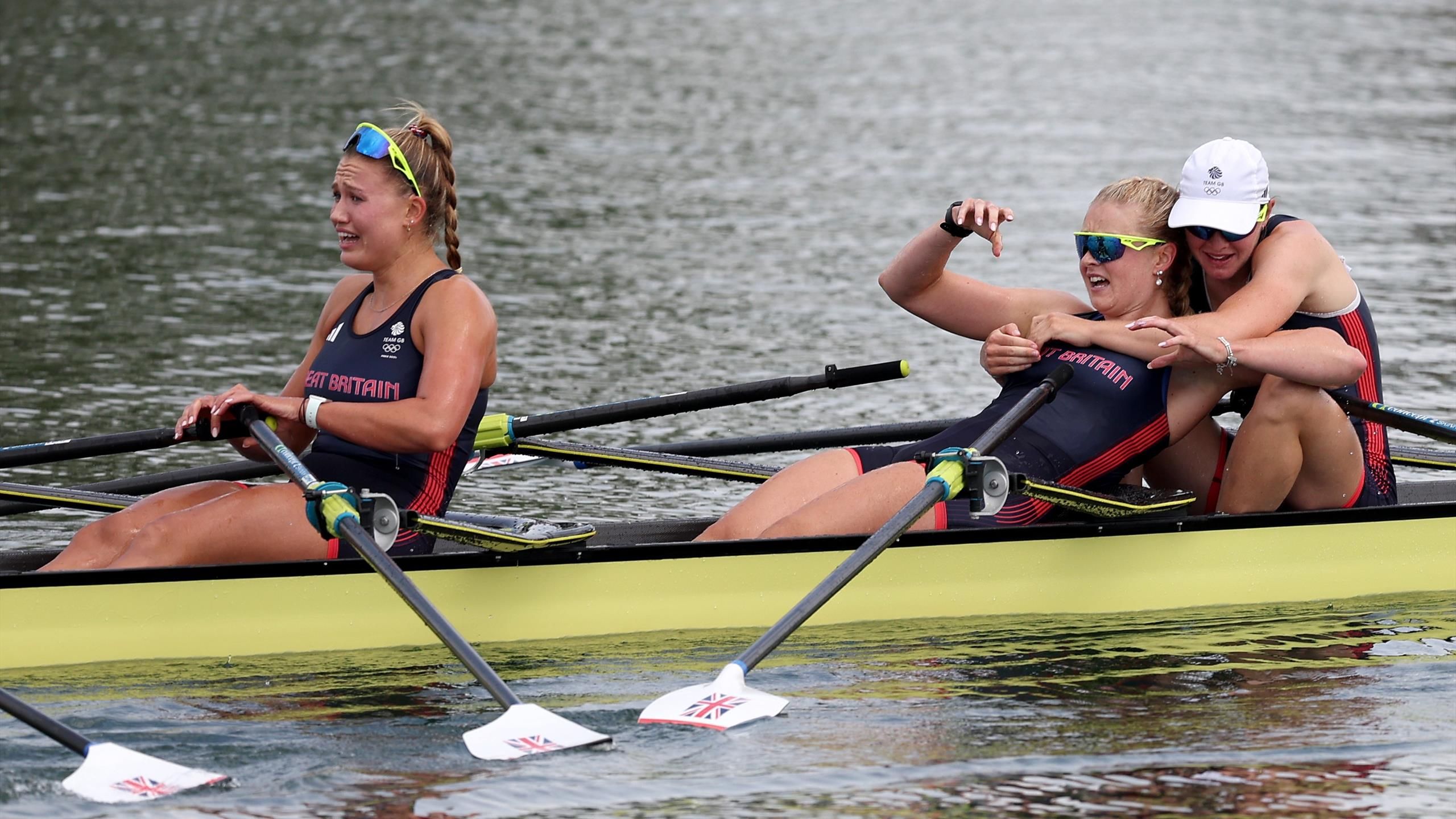 Team GB surge to women's quadruple sculls gold with stunning win at ...