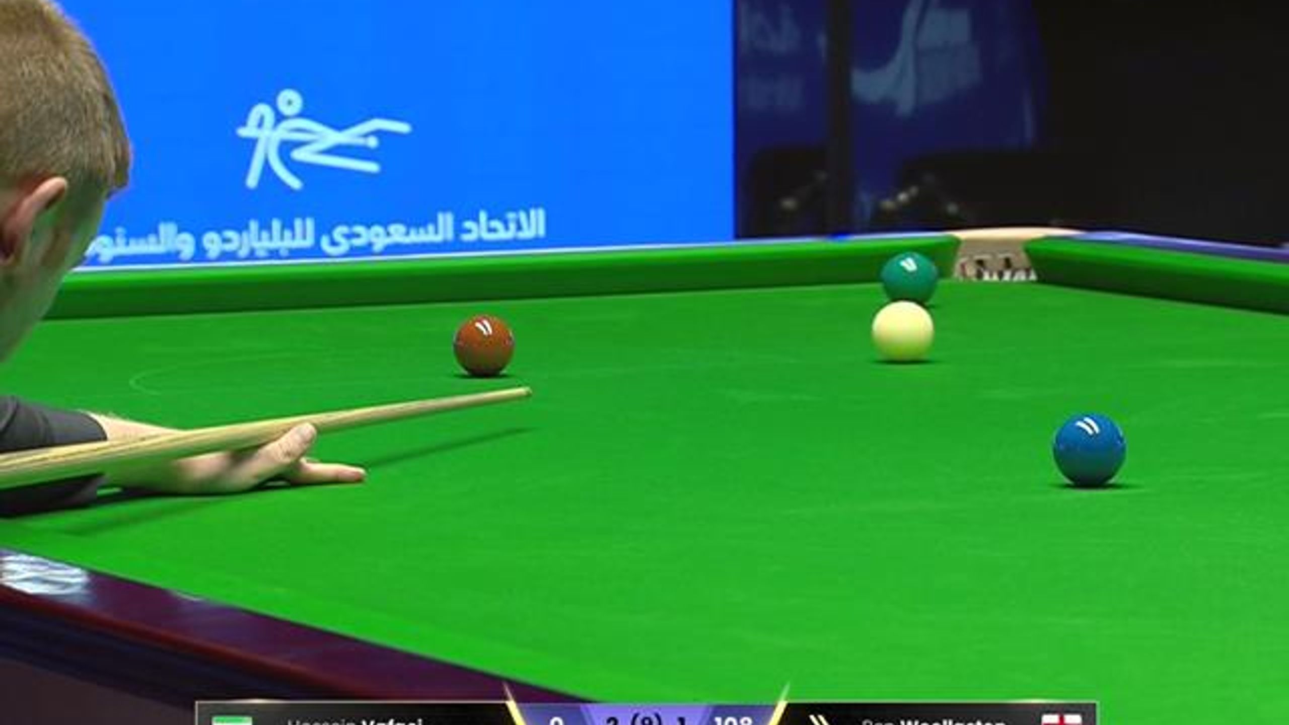 Ben Woollaston makes century break in victory over Hossein Vafaei at ...