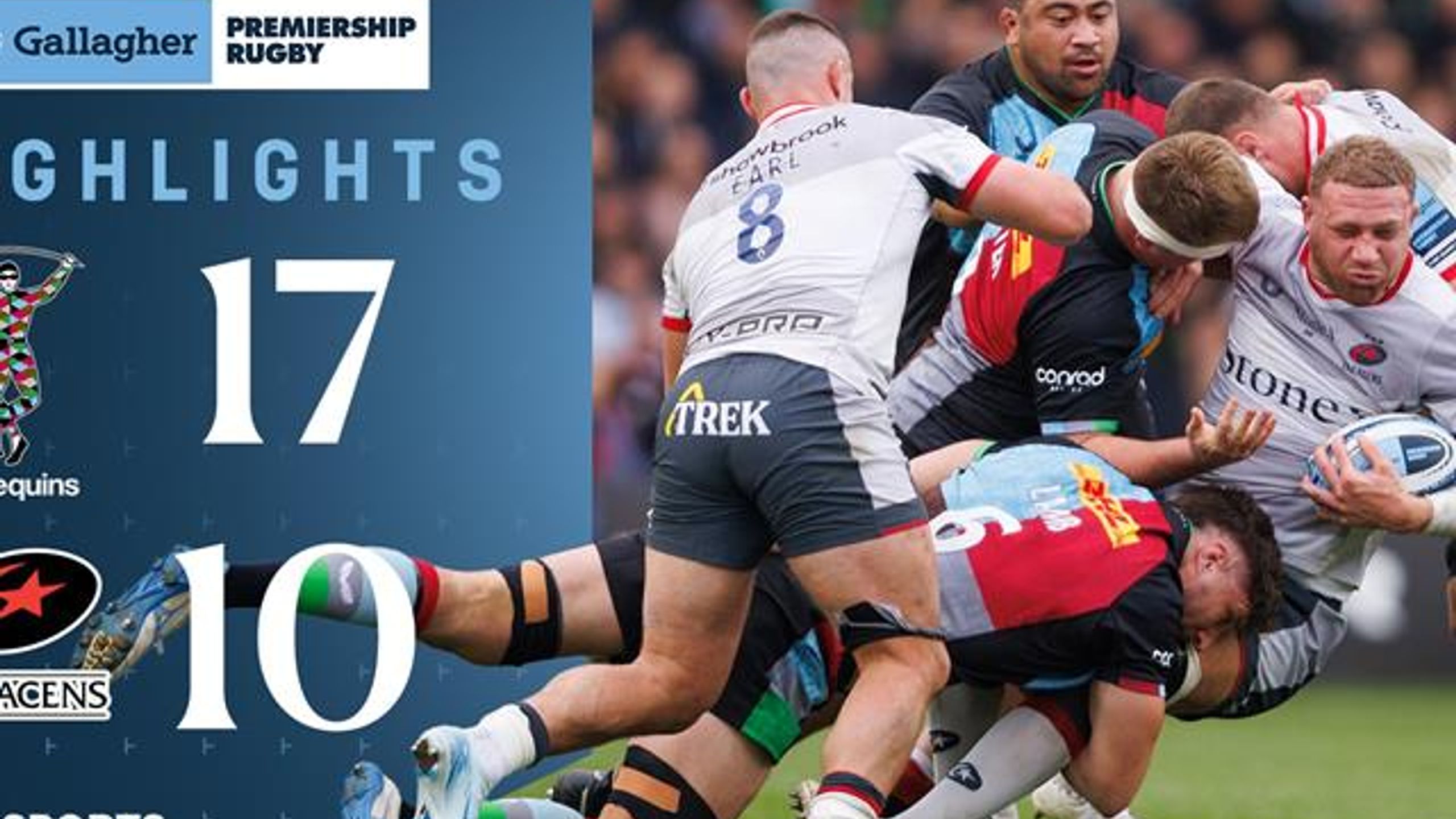 Highlights: Harlequins edge derby rivals Saracens in gruelling ...