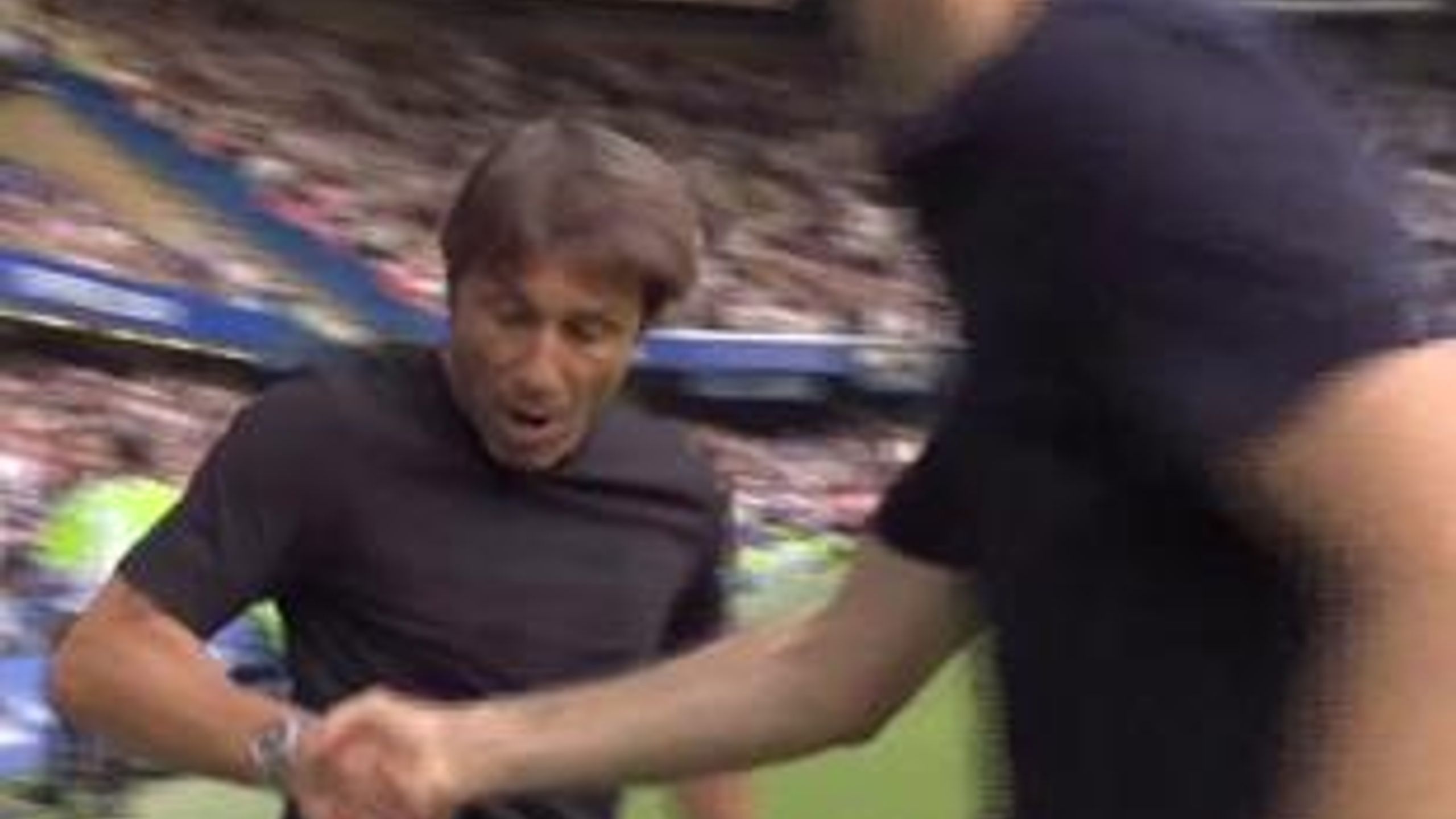 Watch the infamous 'angry' handshake between new England manager Thomas ...