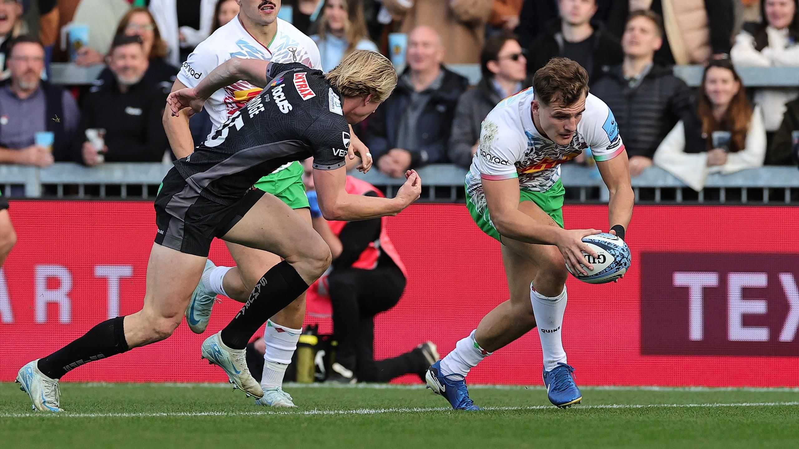 Oscar Beard finishes off slick move to give Harlequins early lead over ...