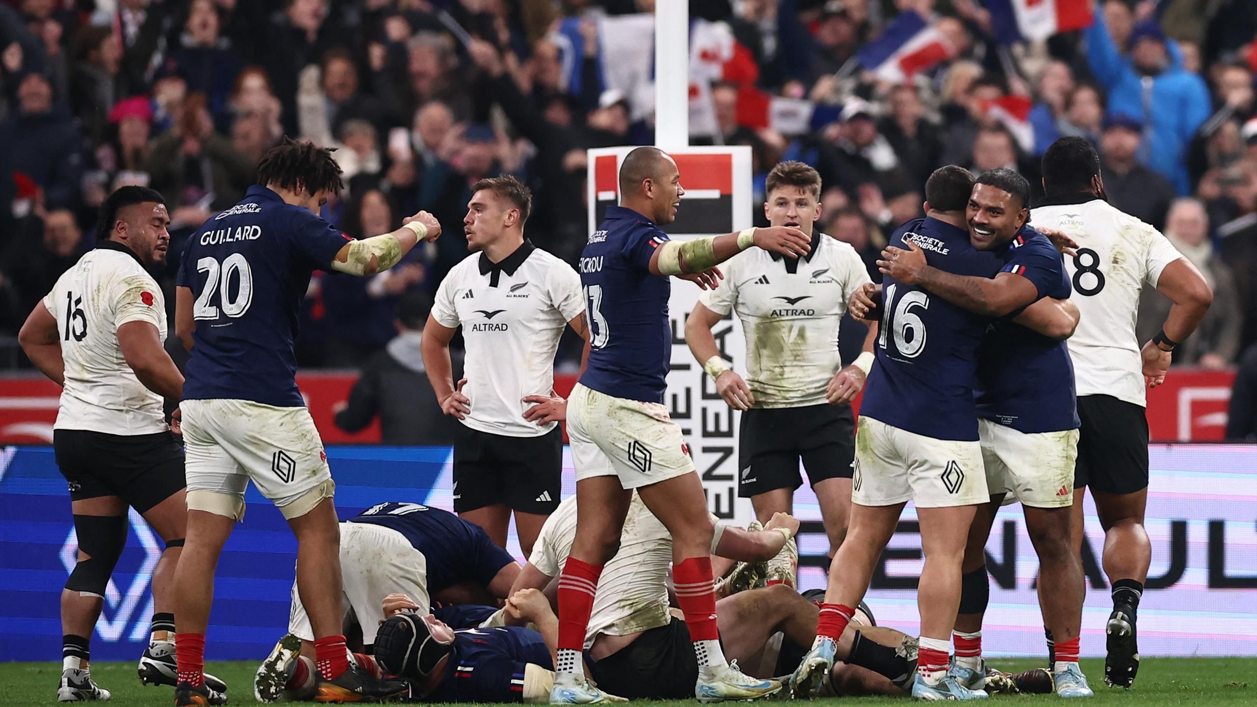France 3029 New Zealand Les Bleus grind out thrilling victory over All Blacks in Autumn
