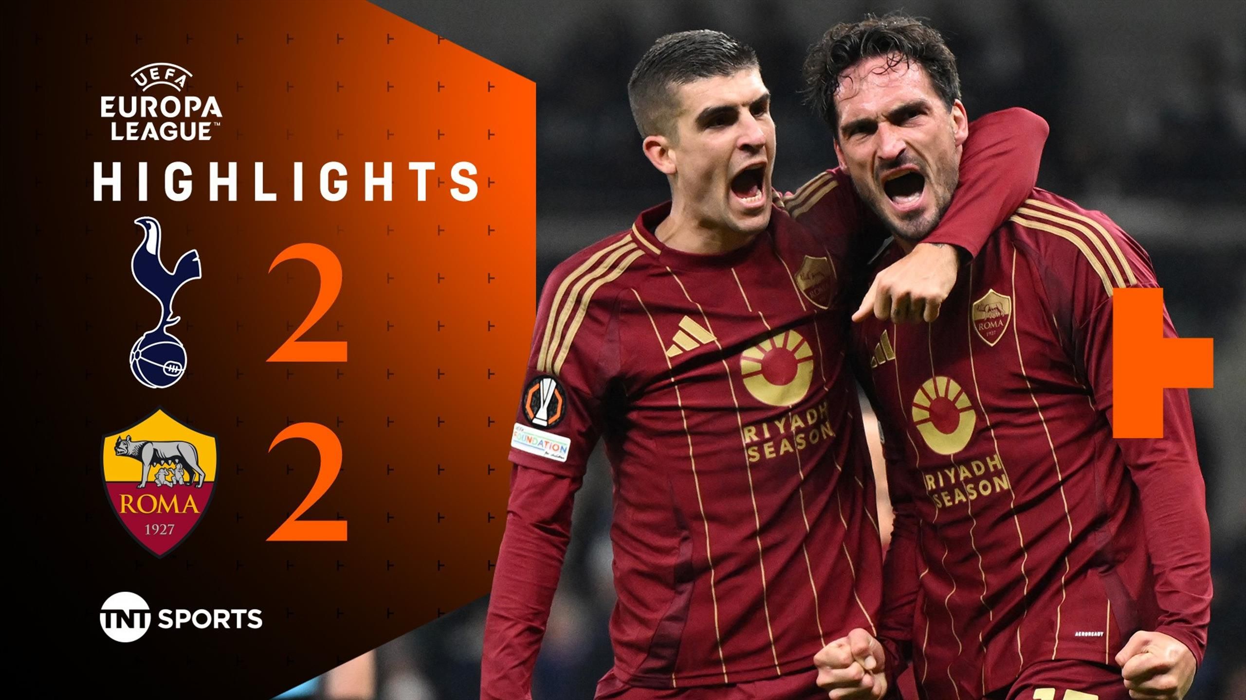 Tottenham Hotspur 2-2 AS Roma – UEFA Europa League highlights as Spurs ...