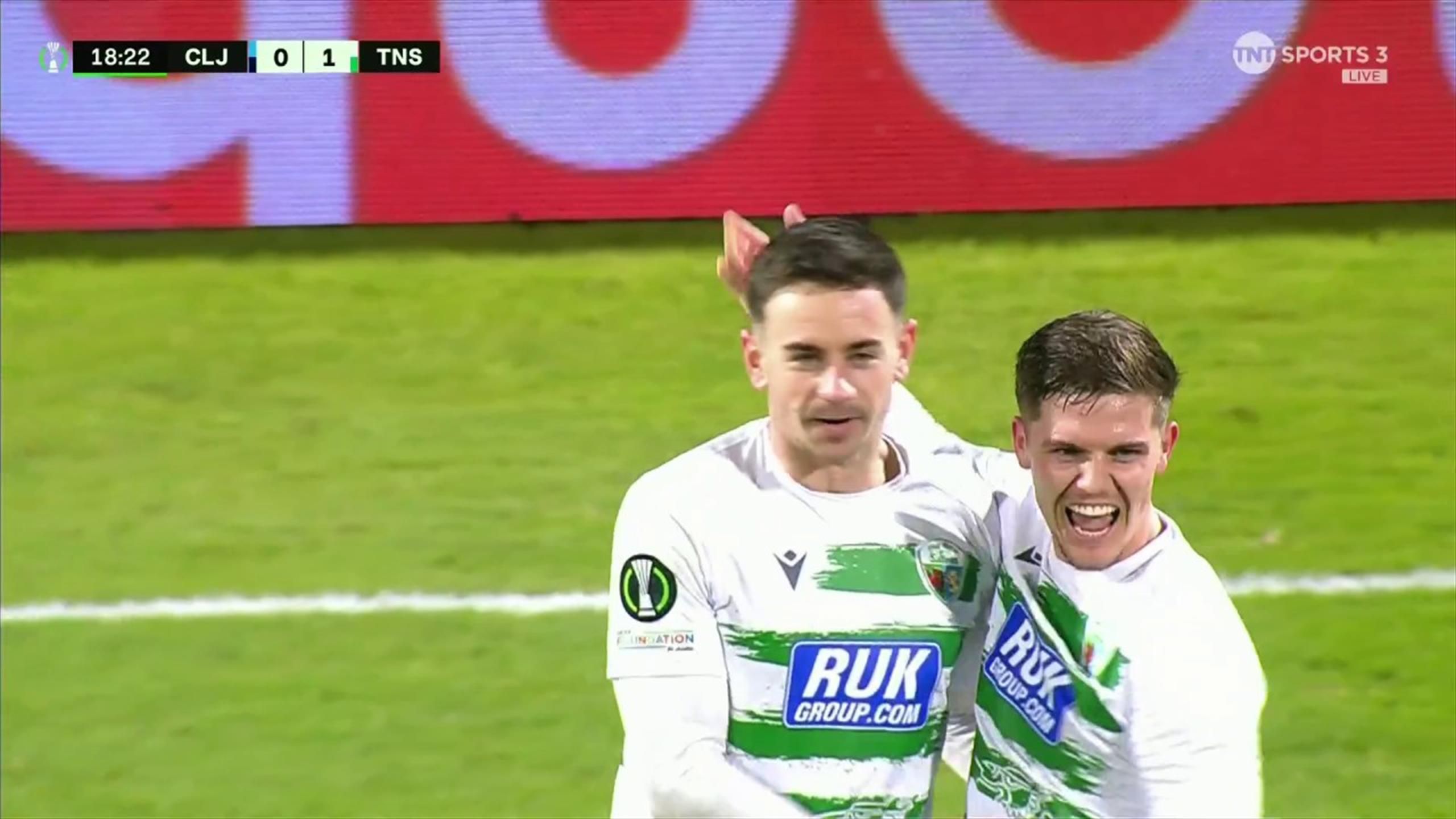 Daniel Davies heads elimination-threatened The New Saints ahead at 