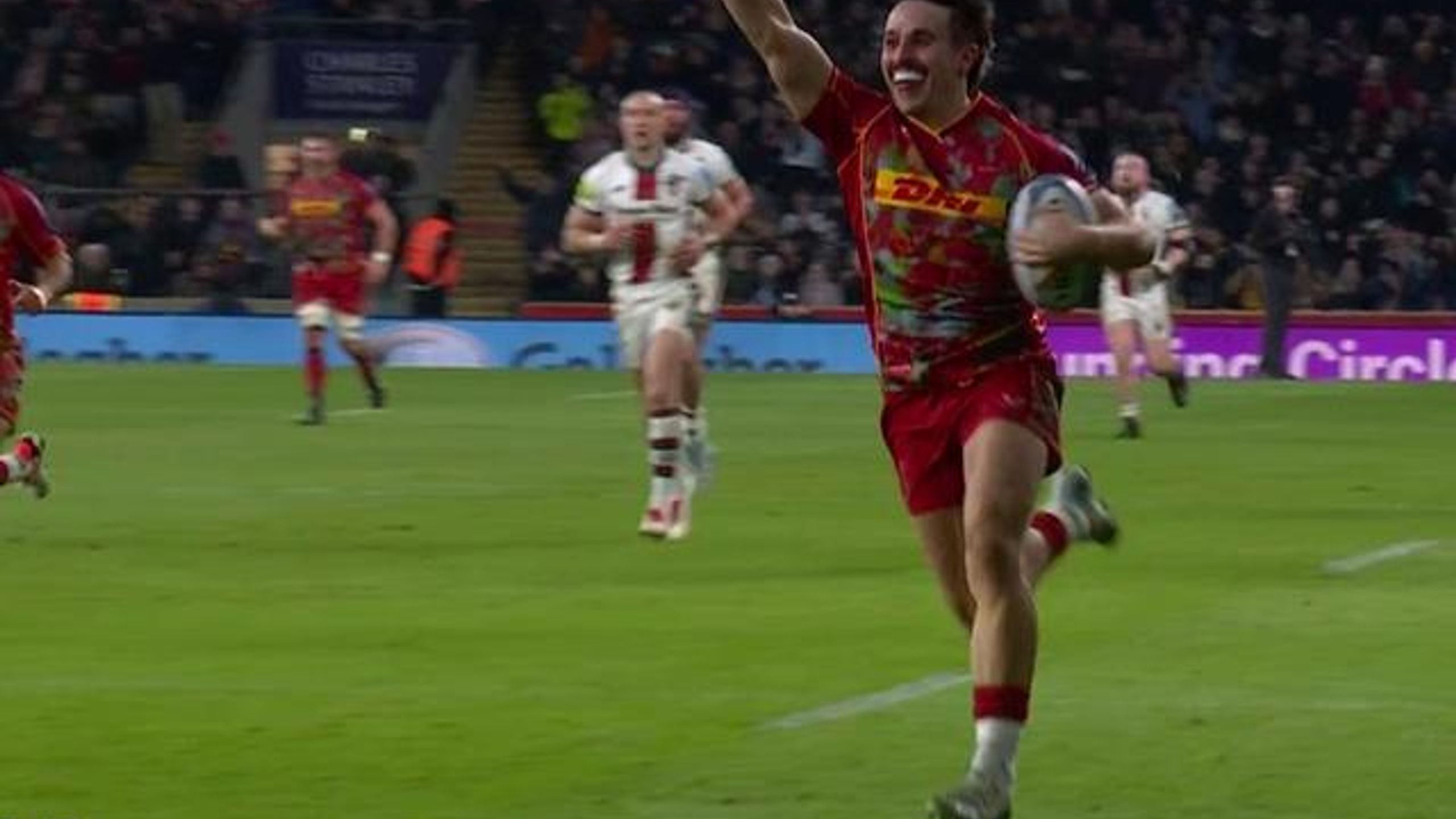 Twickenham erupts as Cadan Murley scores after lightning Harlequins ...
