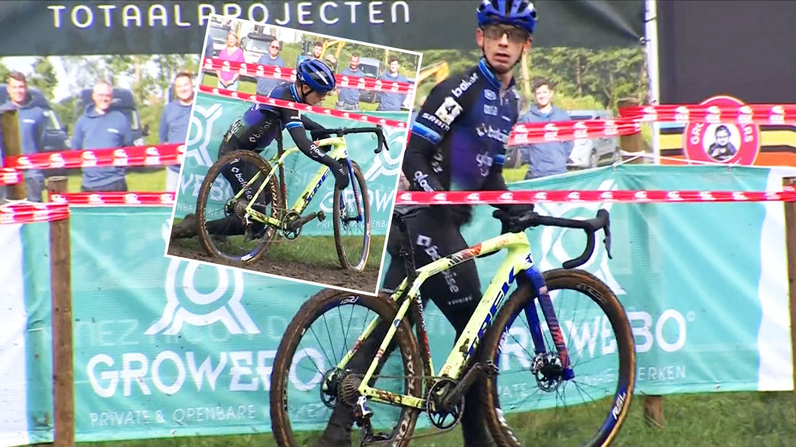 Ouch! Wild moment Lars van der Haar pops his shoulder back in using the ...