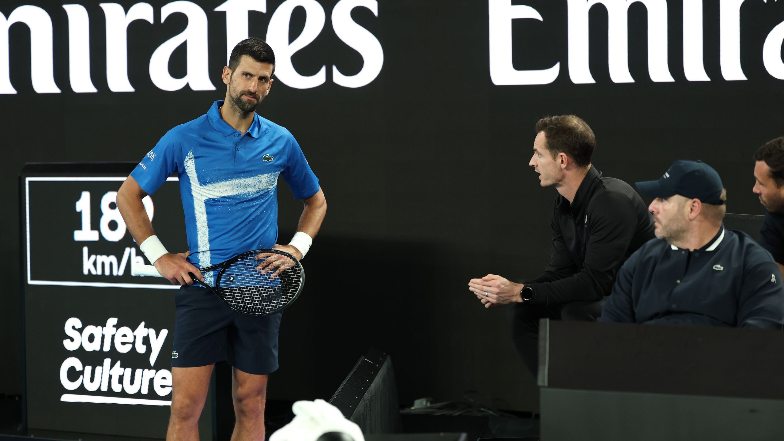 What are the 'weird' coaching pods at the Australian Open? What does ...