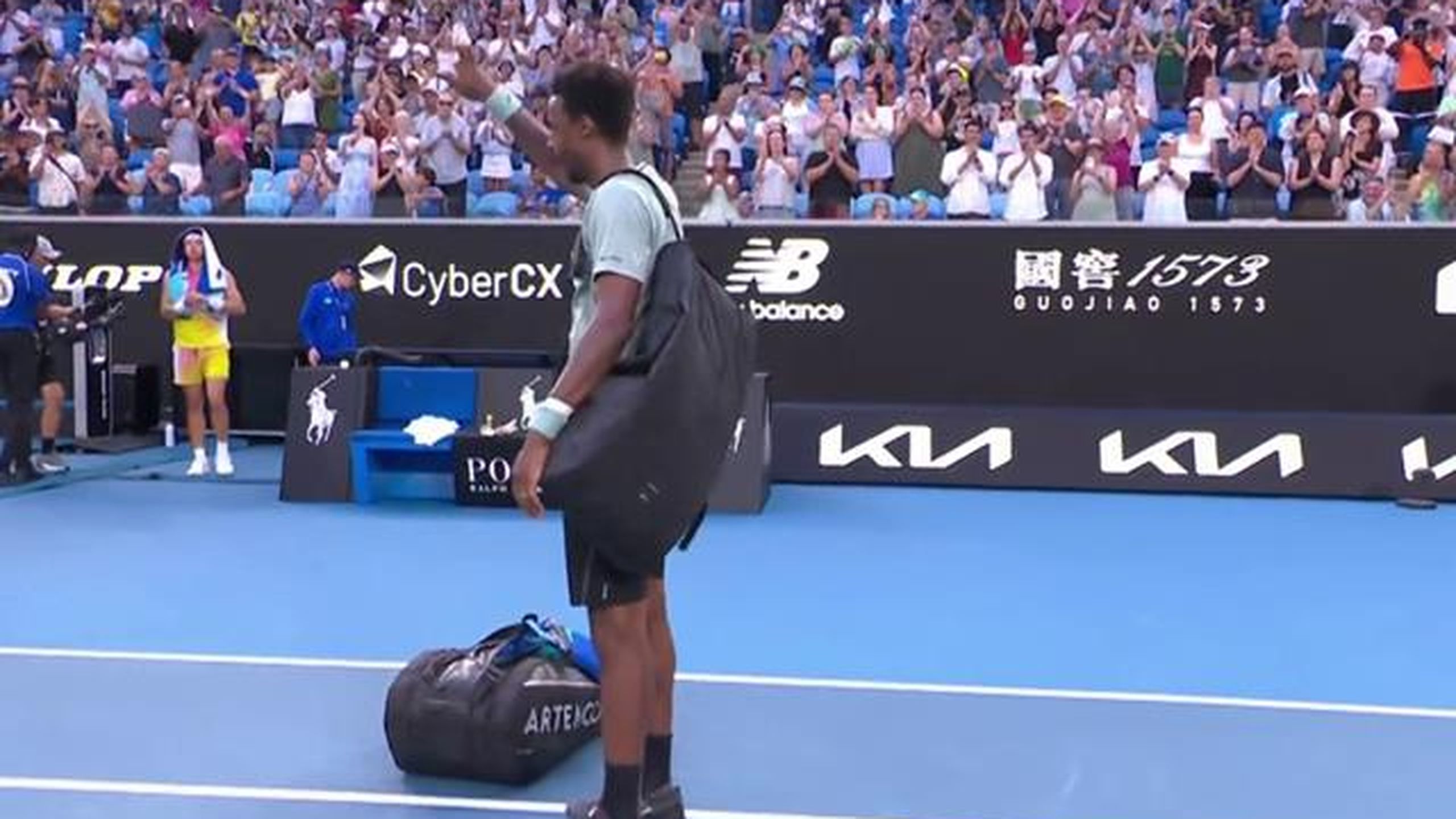'Will he be back?' - Gael Monfils given huge ovation as he leaves court ...