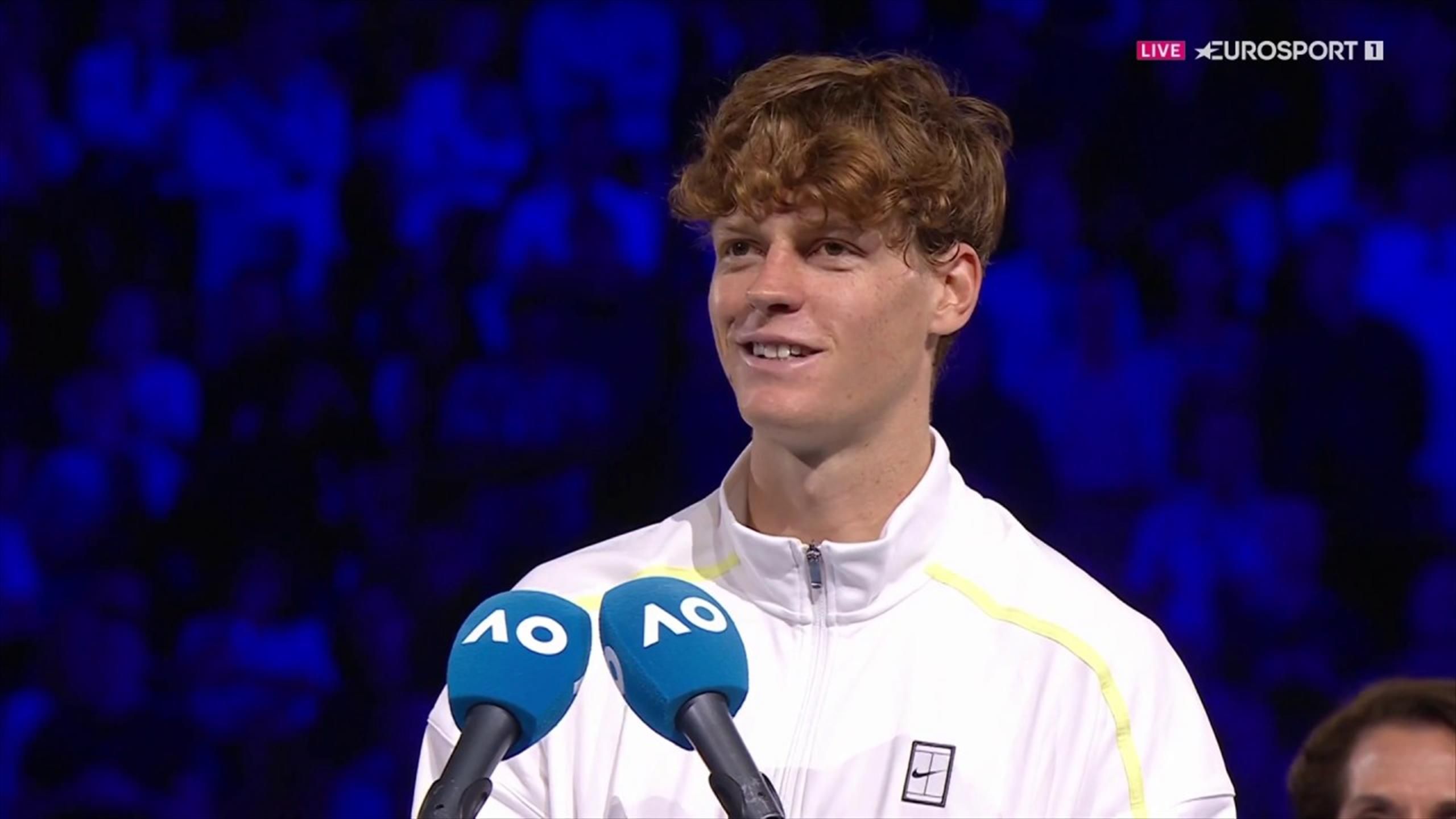 'I felt your love' - Jannik Sinner thanks fans and team in Australian ...