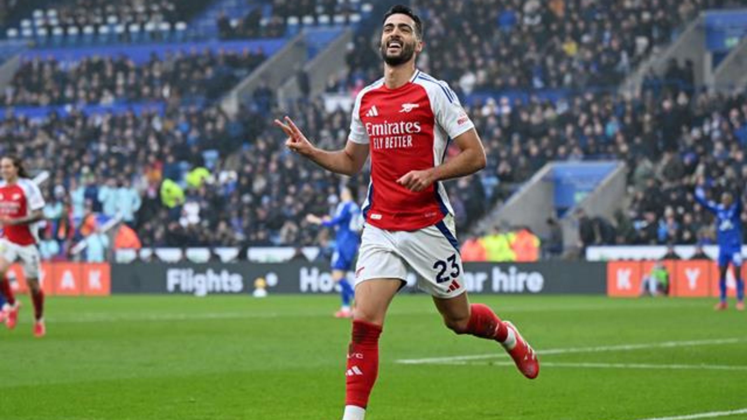 Mikel Merino strikes again to wrap up Arsenal win at Leicester City ...