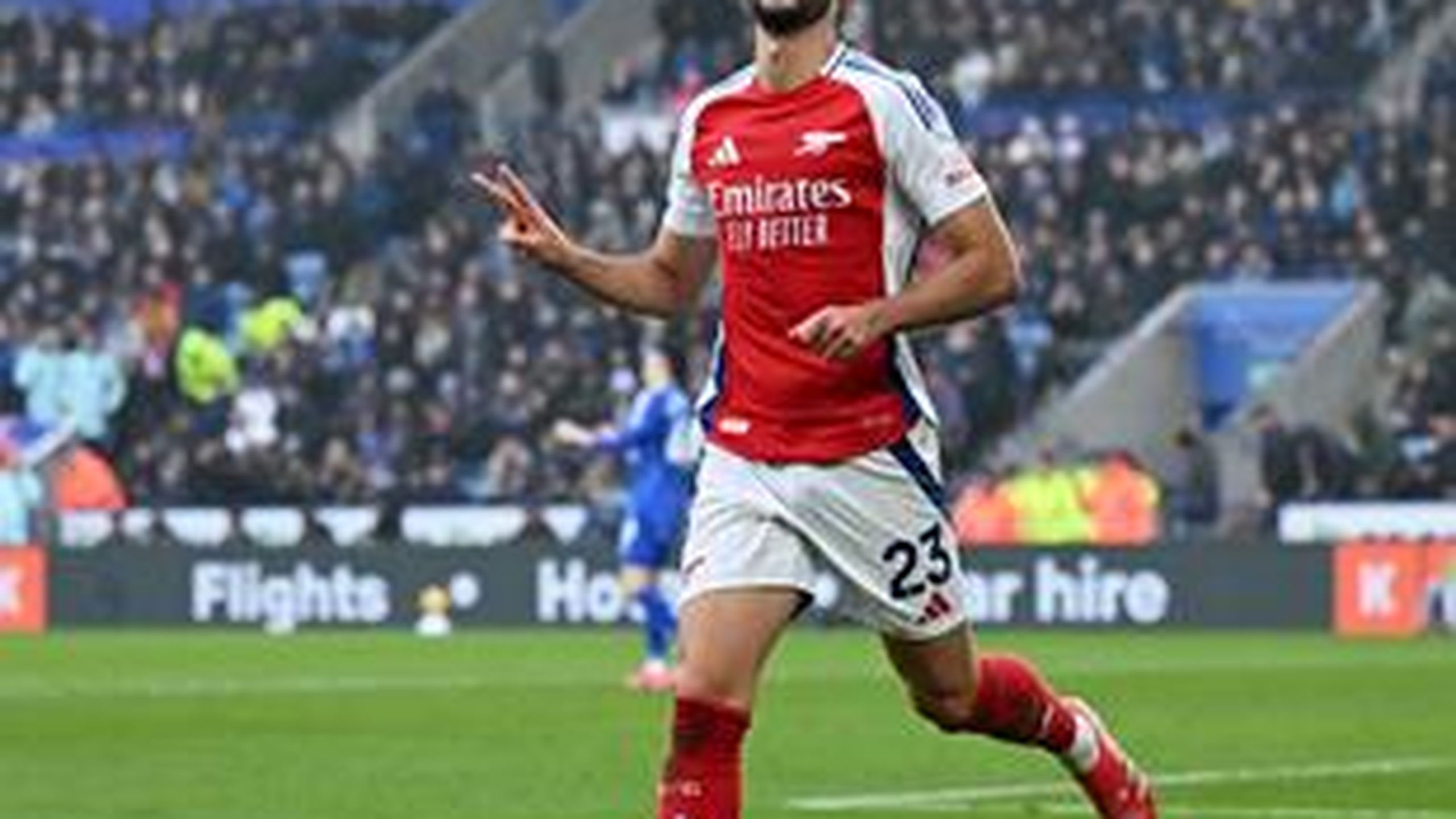 Mikel Merino strikes again to wrap up Arsenal win at Leicester City ...