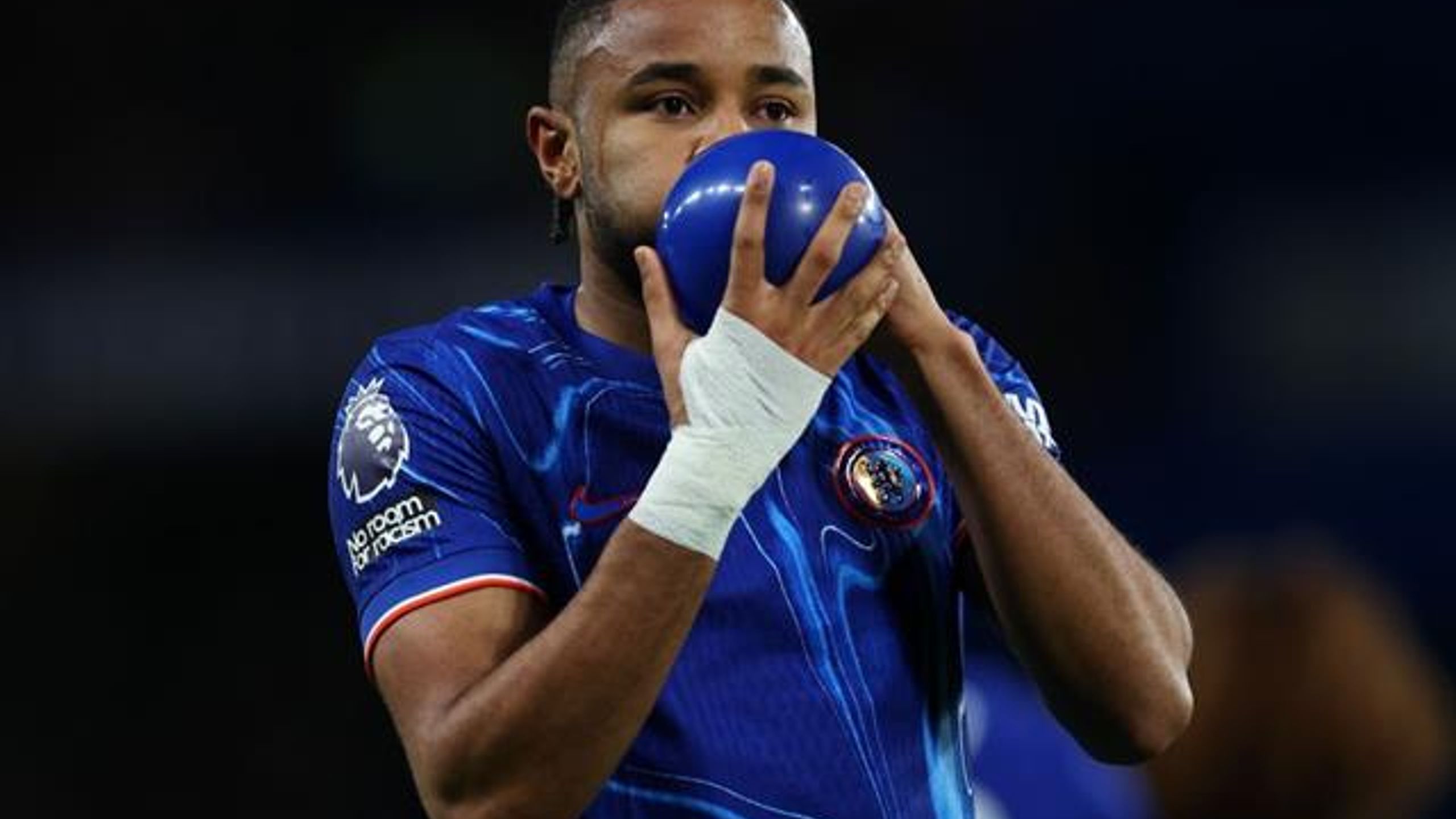 Christopher Nkunku gives Blues Premier League lead with brave header ...