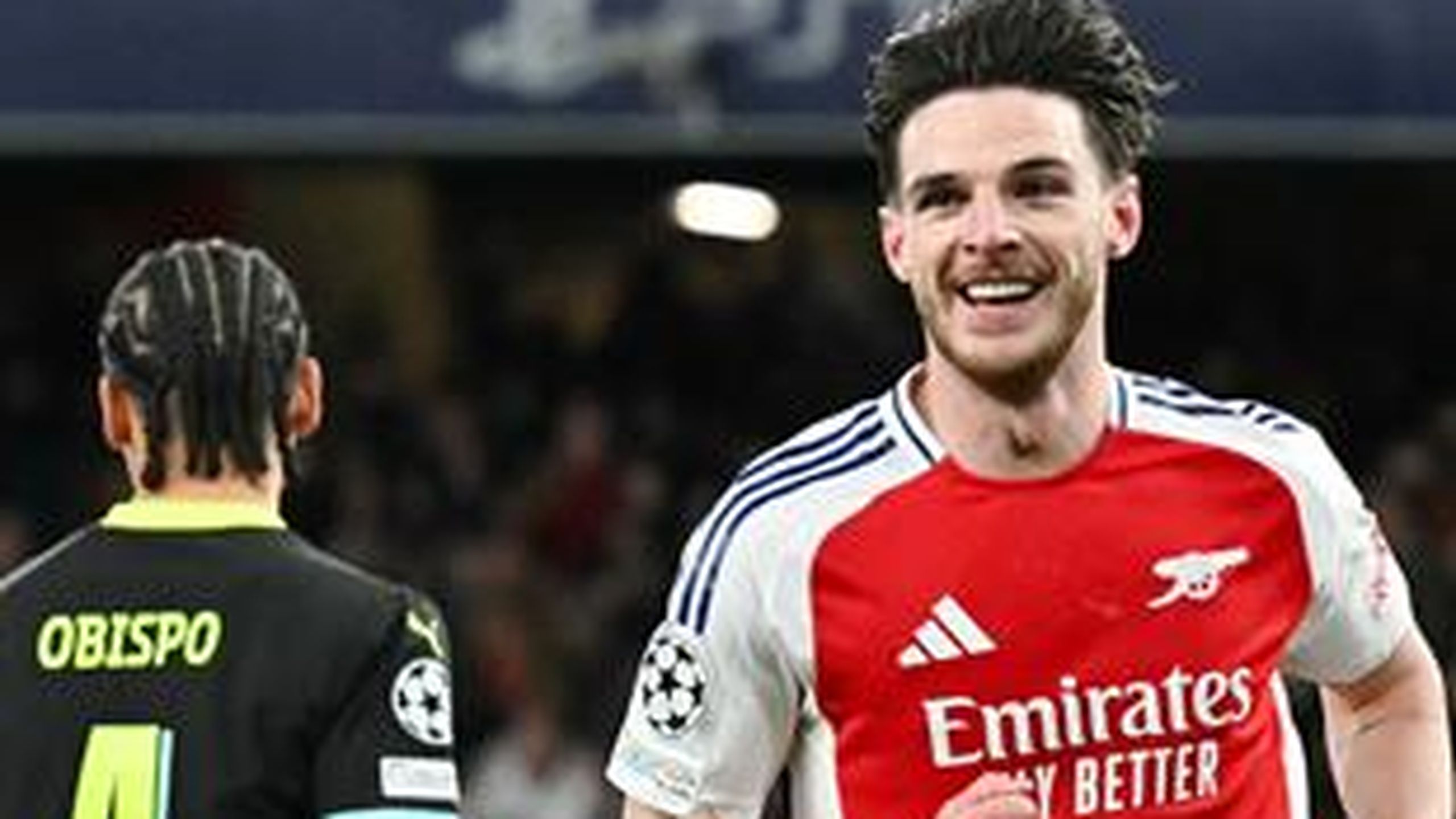 Raheem Sterling tees up Declan Rice as Arsenal retake lead against PSV ...