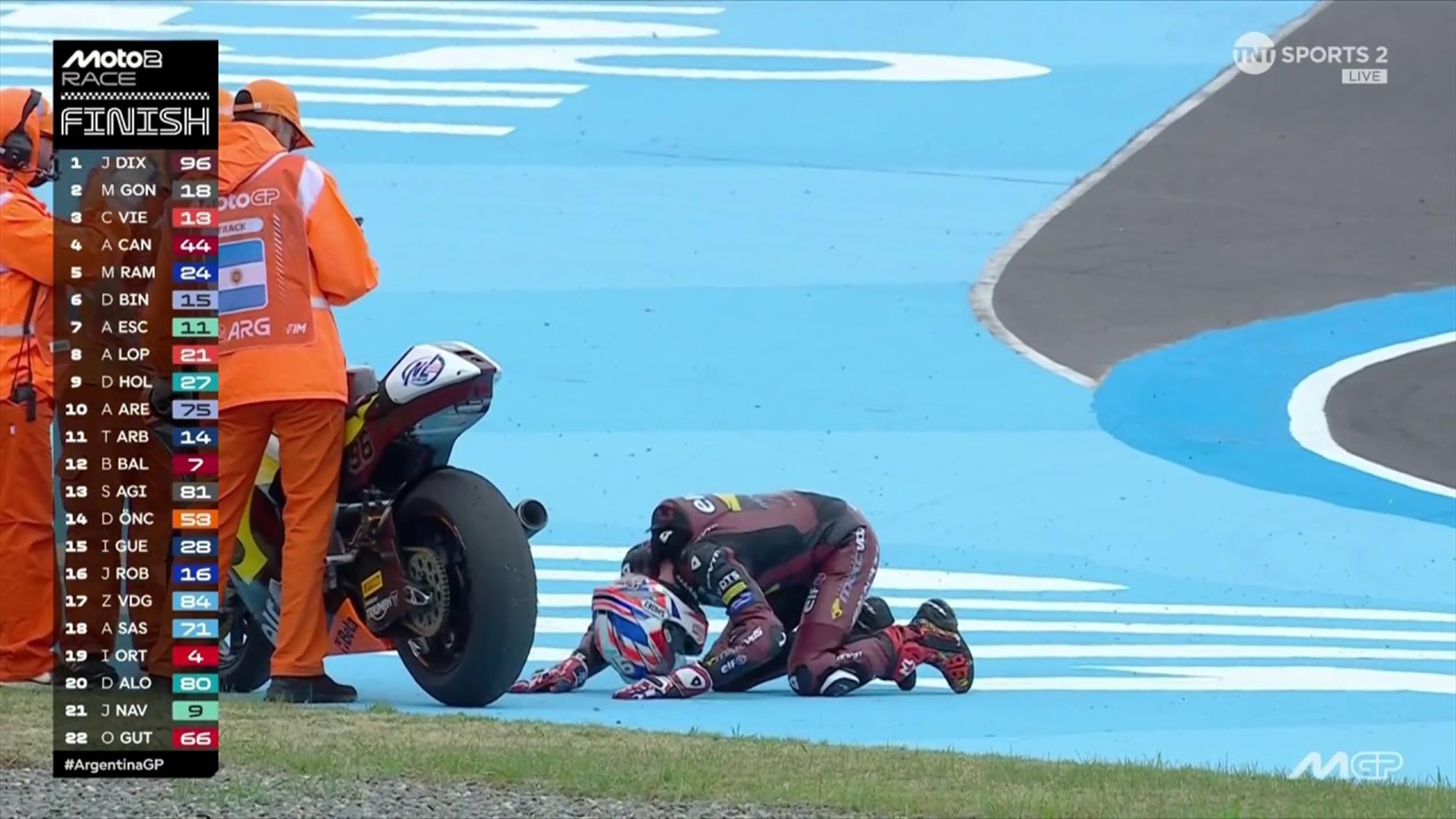 Jake Dixon celebrates Moto2 victory at Grand Prix Argentina ...