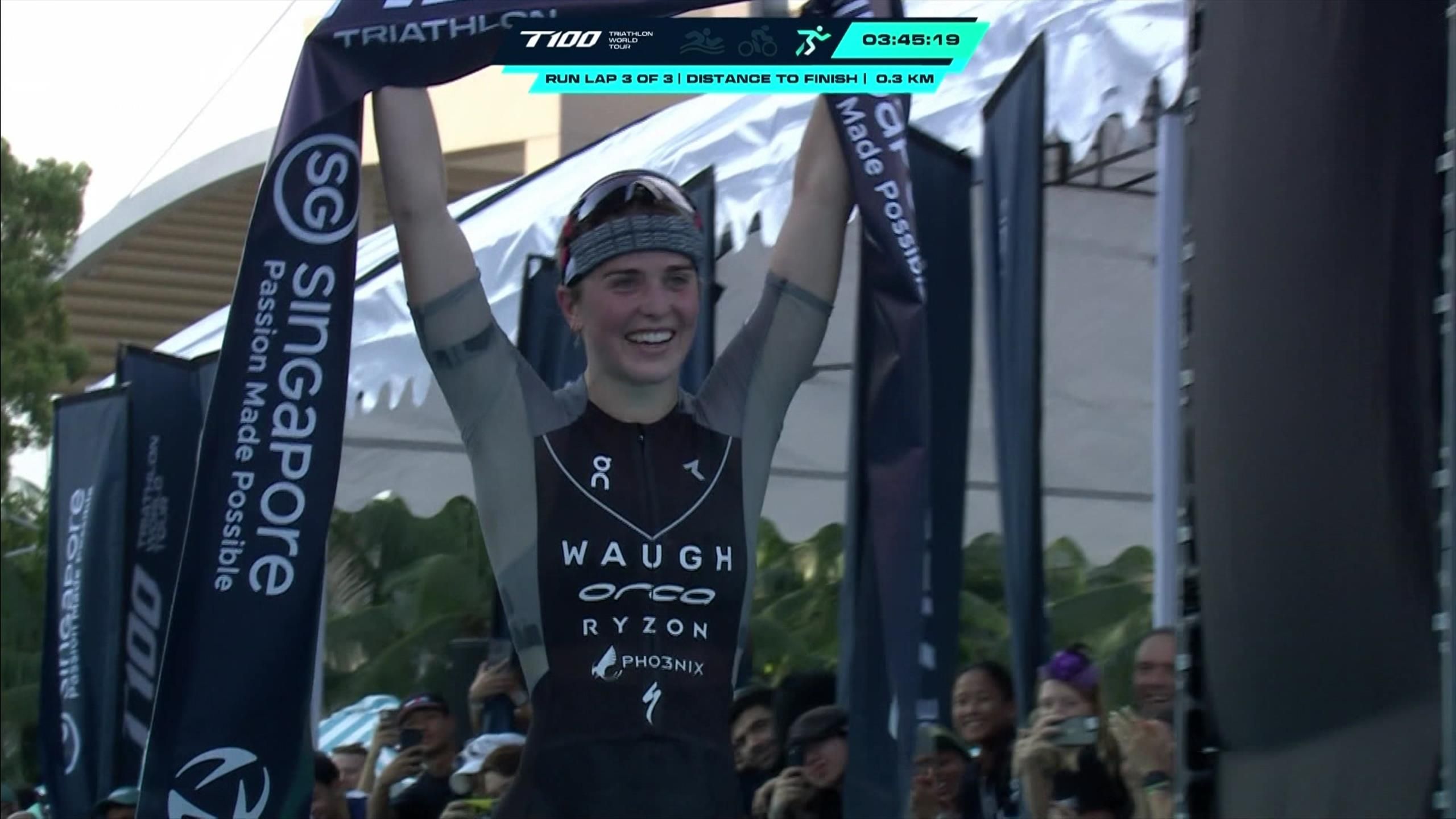 T100 Triathlon World Tour: Highlights from women's race in Singapore as ...