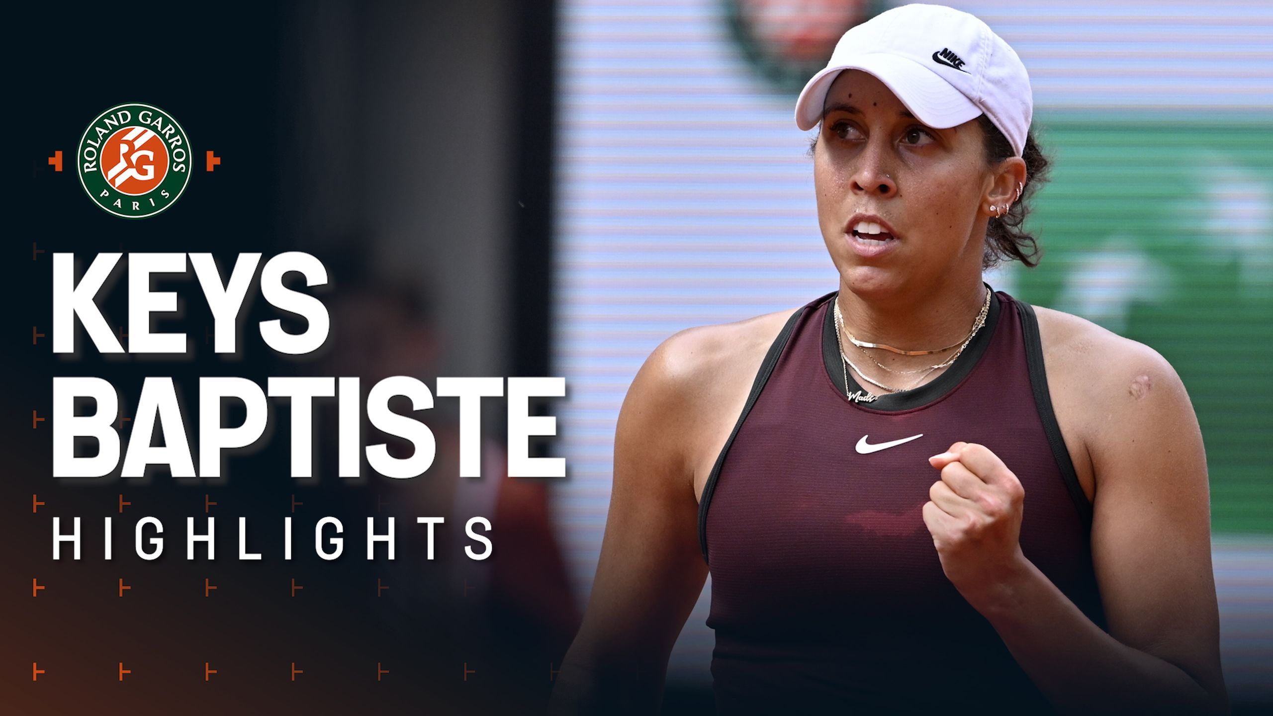 Madison Keys - Hailey Baptiste - Roland Garros highlights - Tennis ...
