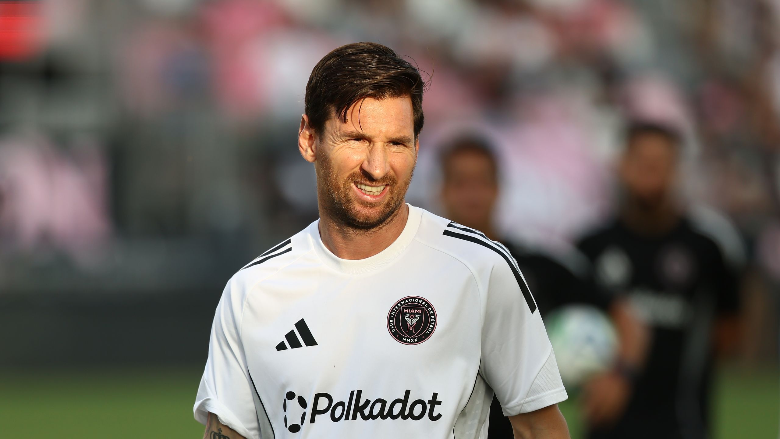 Lionel Messi leads Inter Miami training ahead of the team's FIFA Club World Cup opening match against Egyptian side Al Ahly