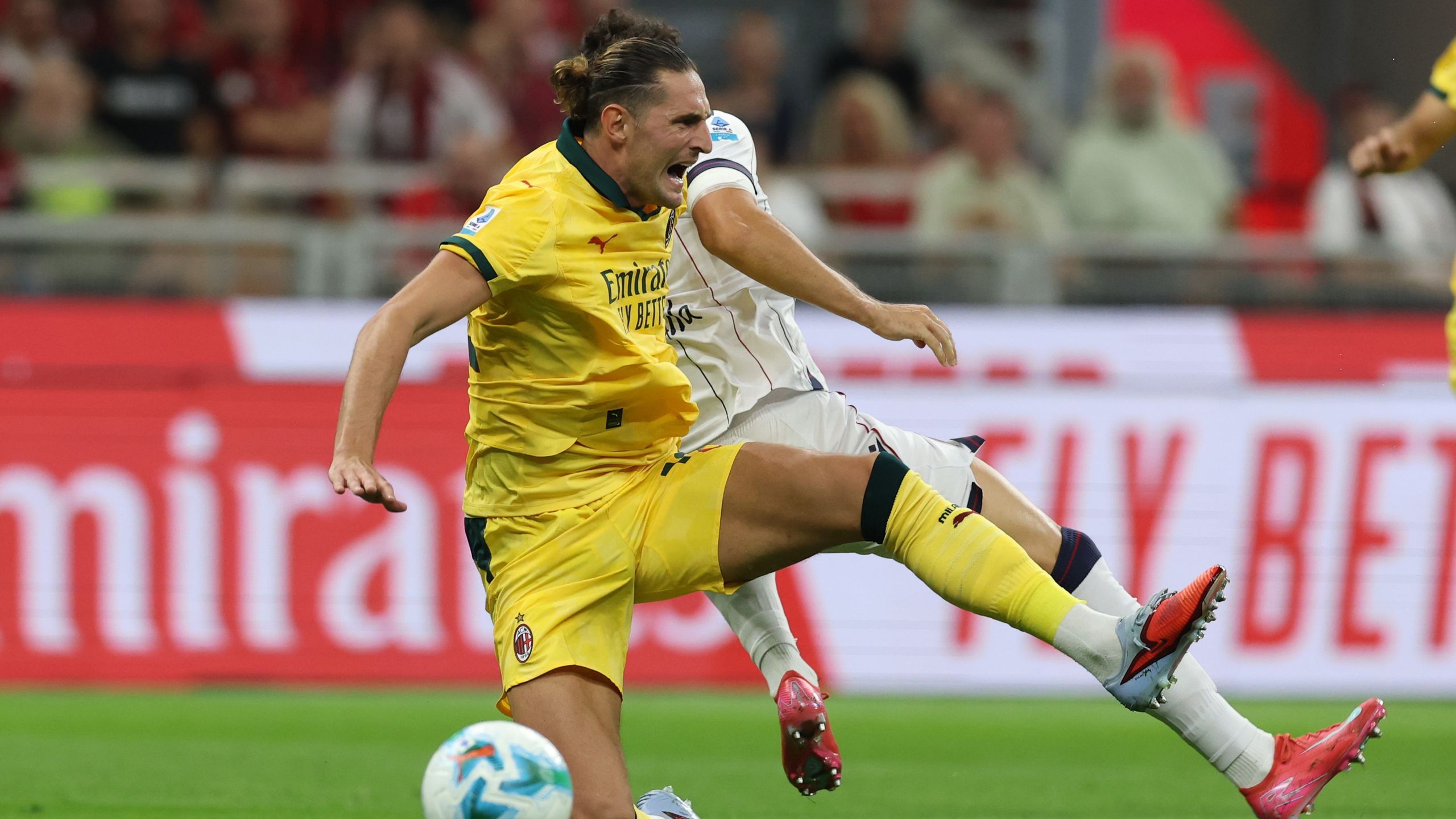 Adrien Rabiot FUMES after getting bundled over when clean through for ...