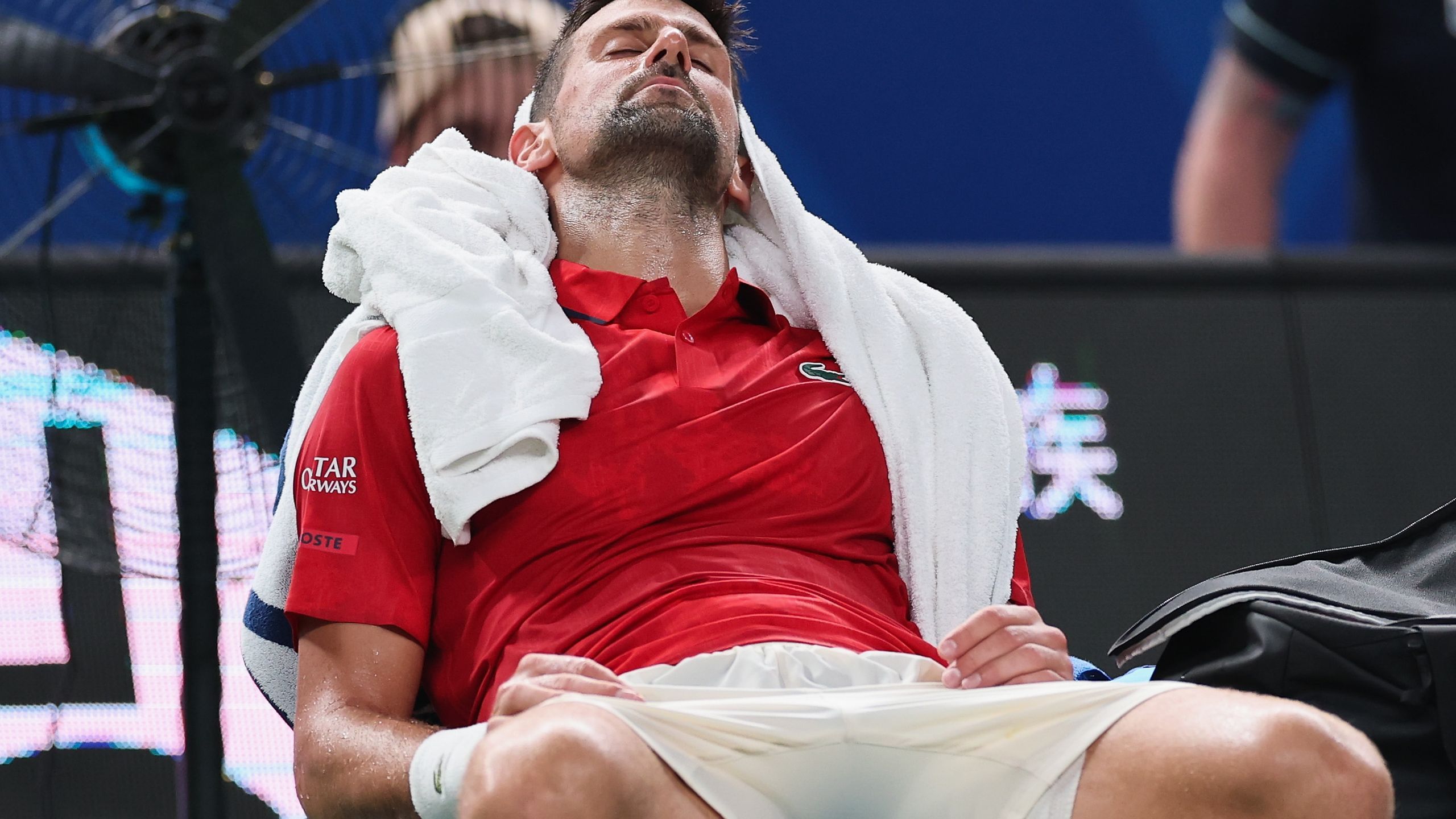 Novak Djokovic overcomes heat and injury to make Shanghai Masters ...